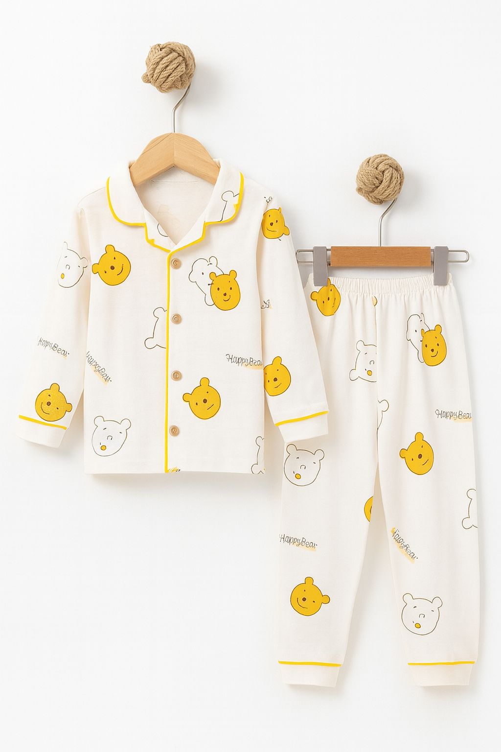 Pooh Baskılı Bebek Pijama Takımı