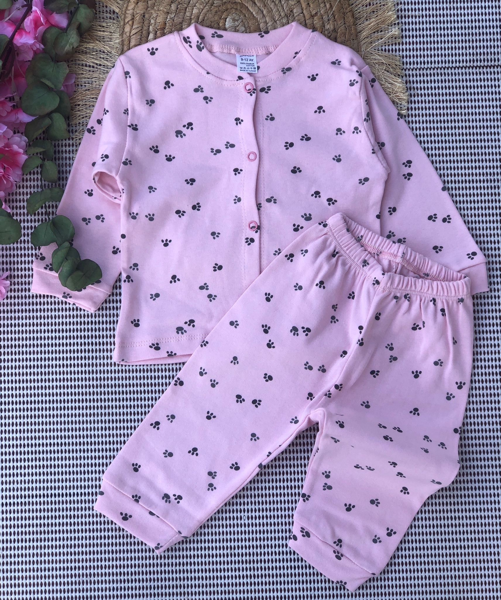 Sevilla Baby Benekli Çıtçıtlı Takım - Pembe