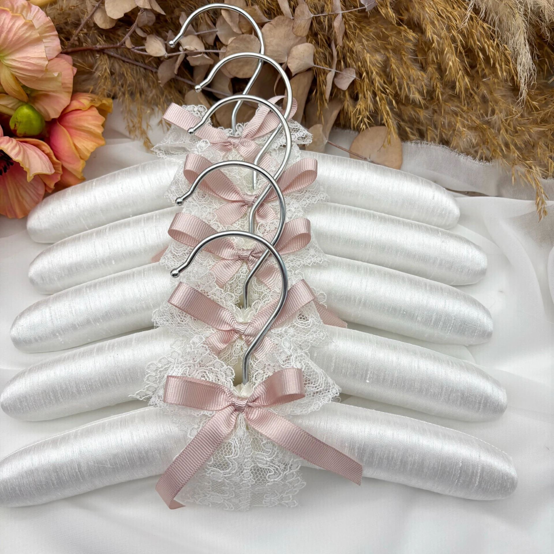 BEBEK BOY KIRIK BEYAZ DANTELLİ 5'Lİ ASKI SETİ