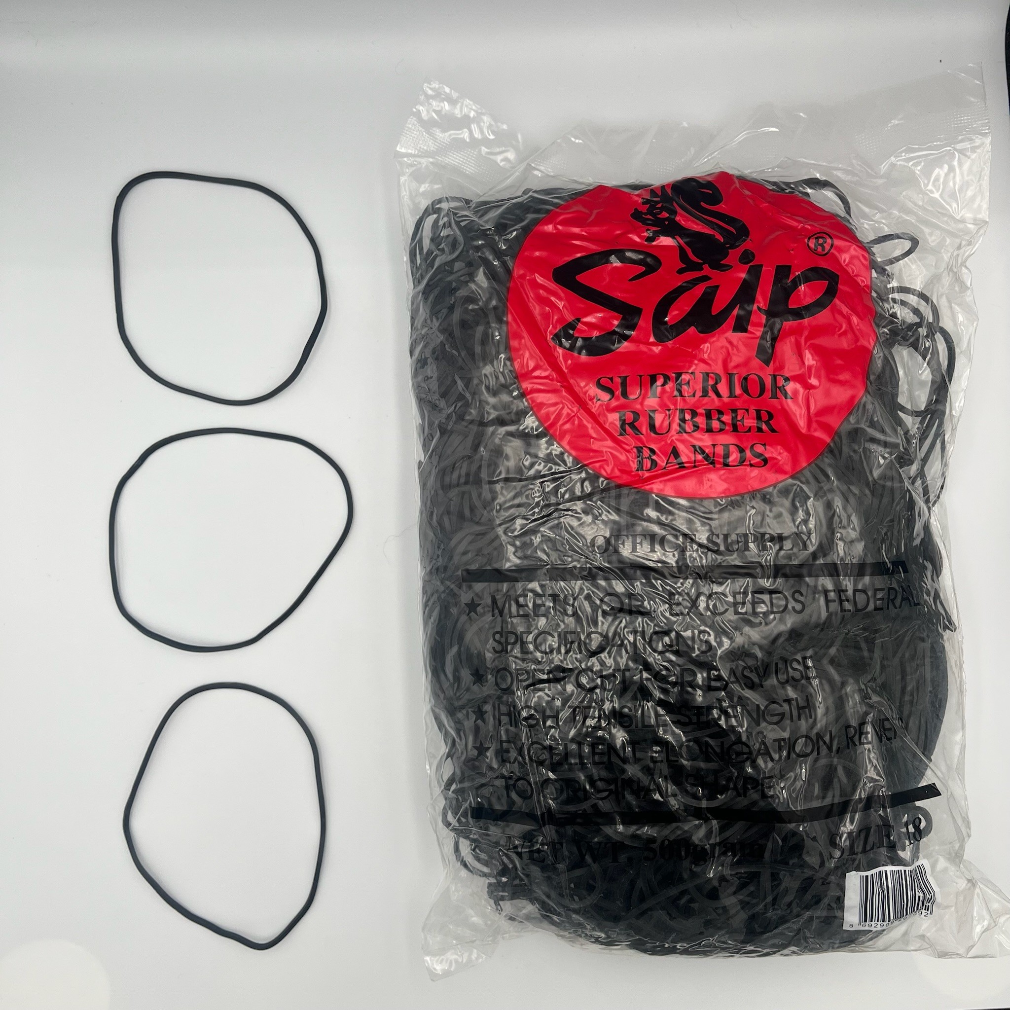 No:18 Siyah Ambalaj Lastiği (500gr)