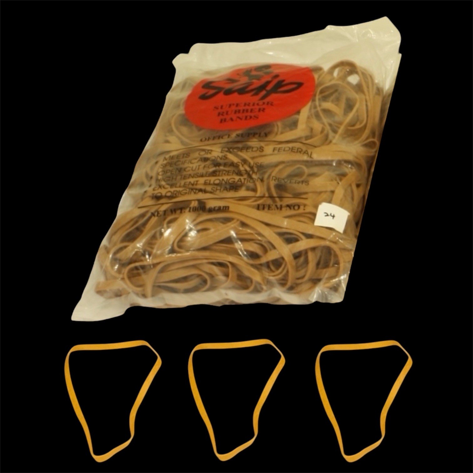 Geniş Ambalaj Lastiği %100 Kauçuk (1000gr) - No:24 (Çap:105mm, En:6mm)