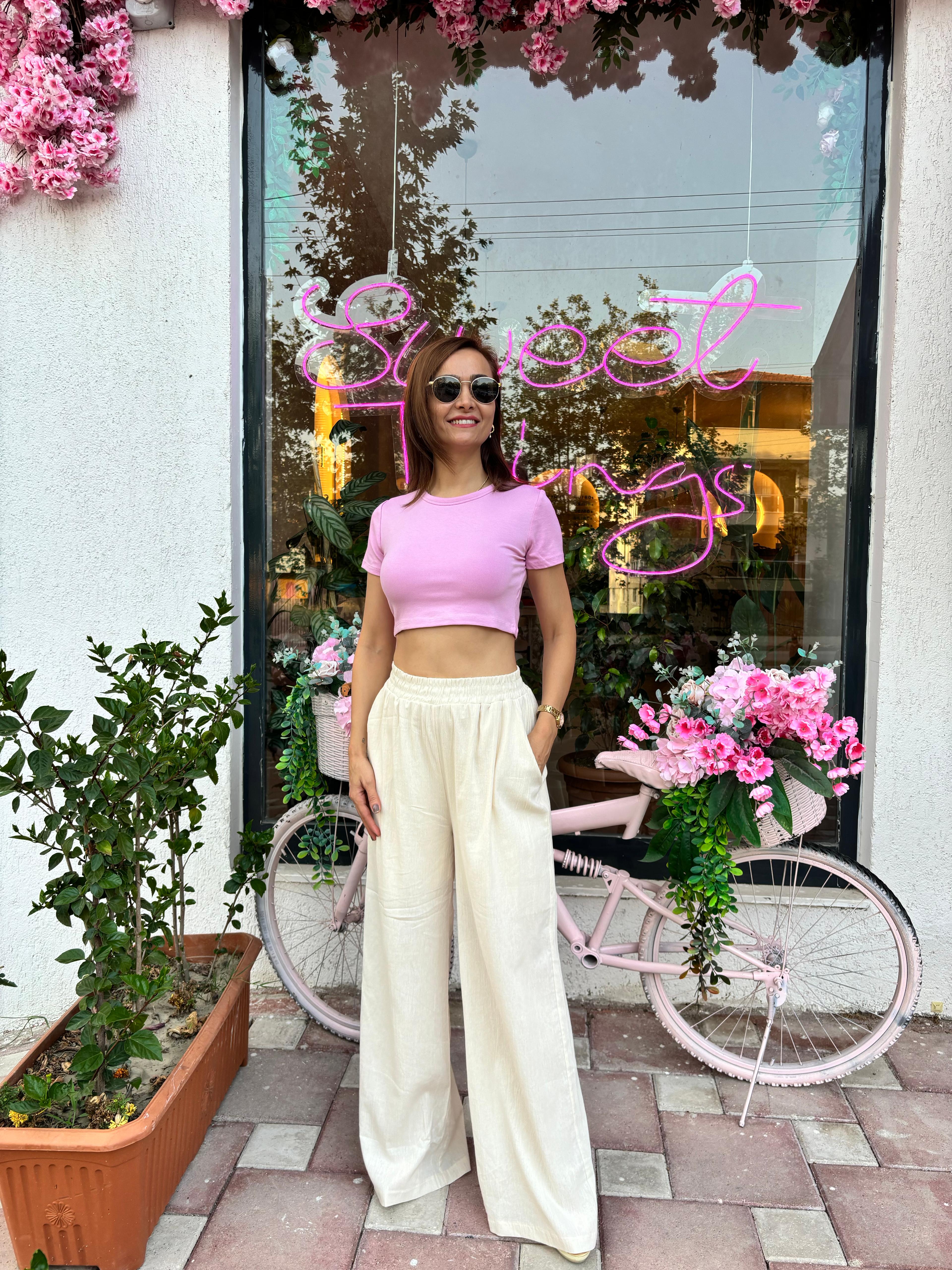  Oysh* Lila Crop