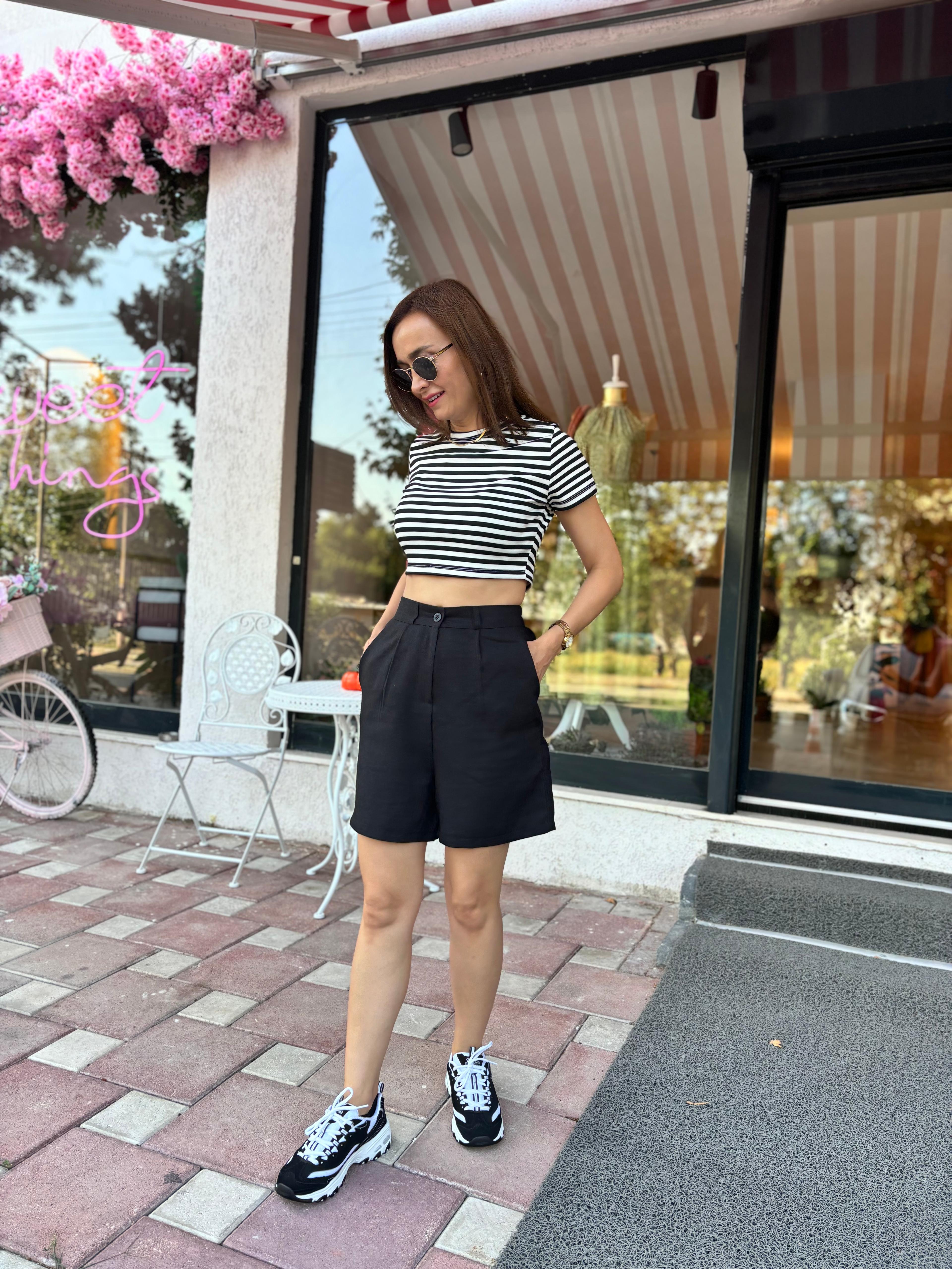 Çizgili Crop