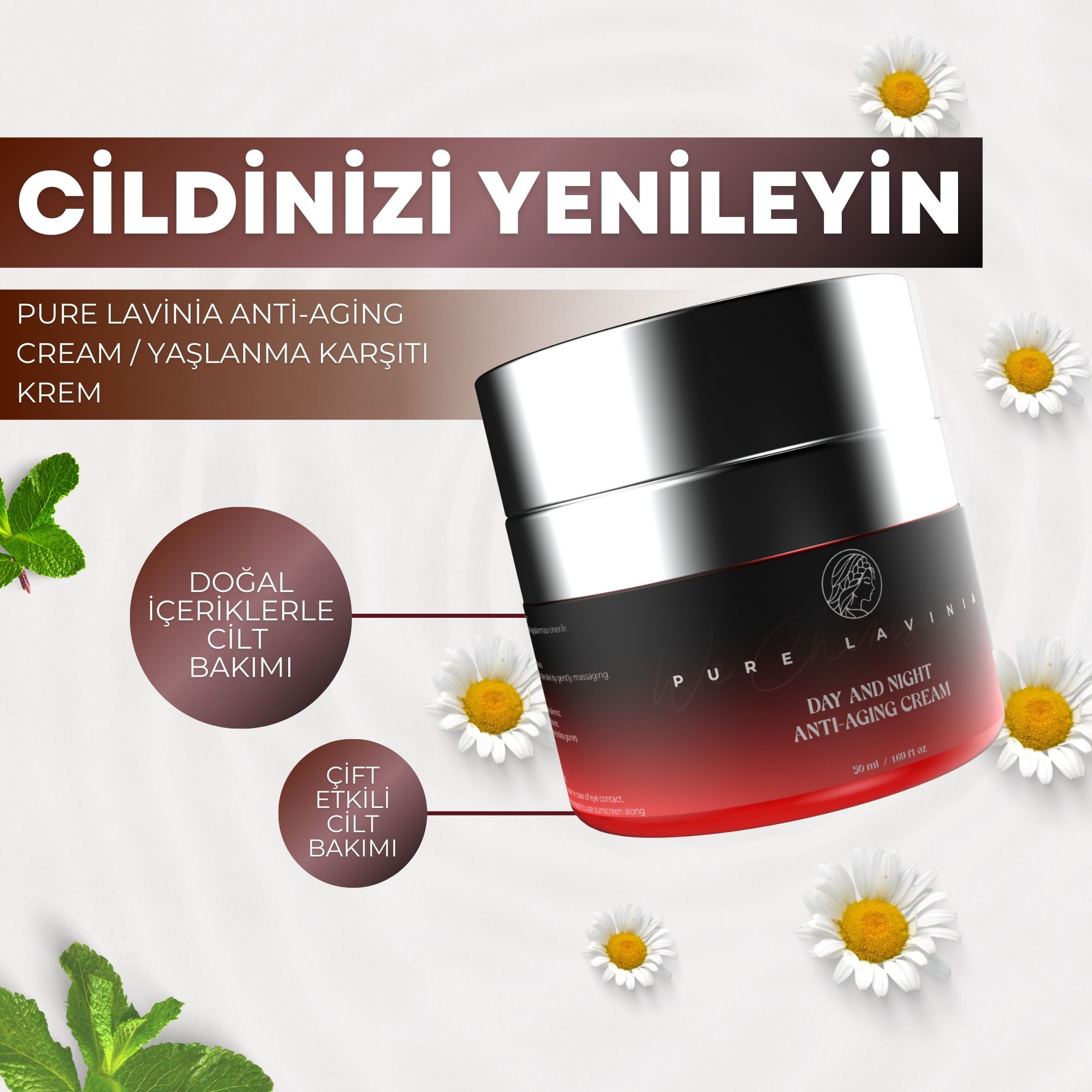 Pure Lavinia Anti-Aging Cream / Yaşlanma Karşıtı Krem 