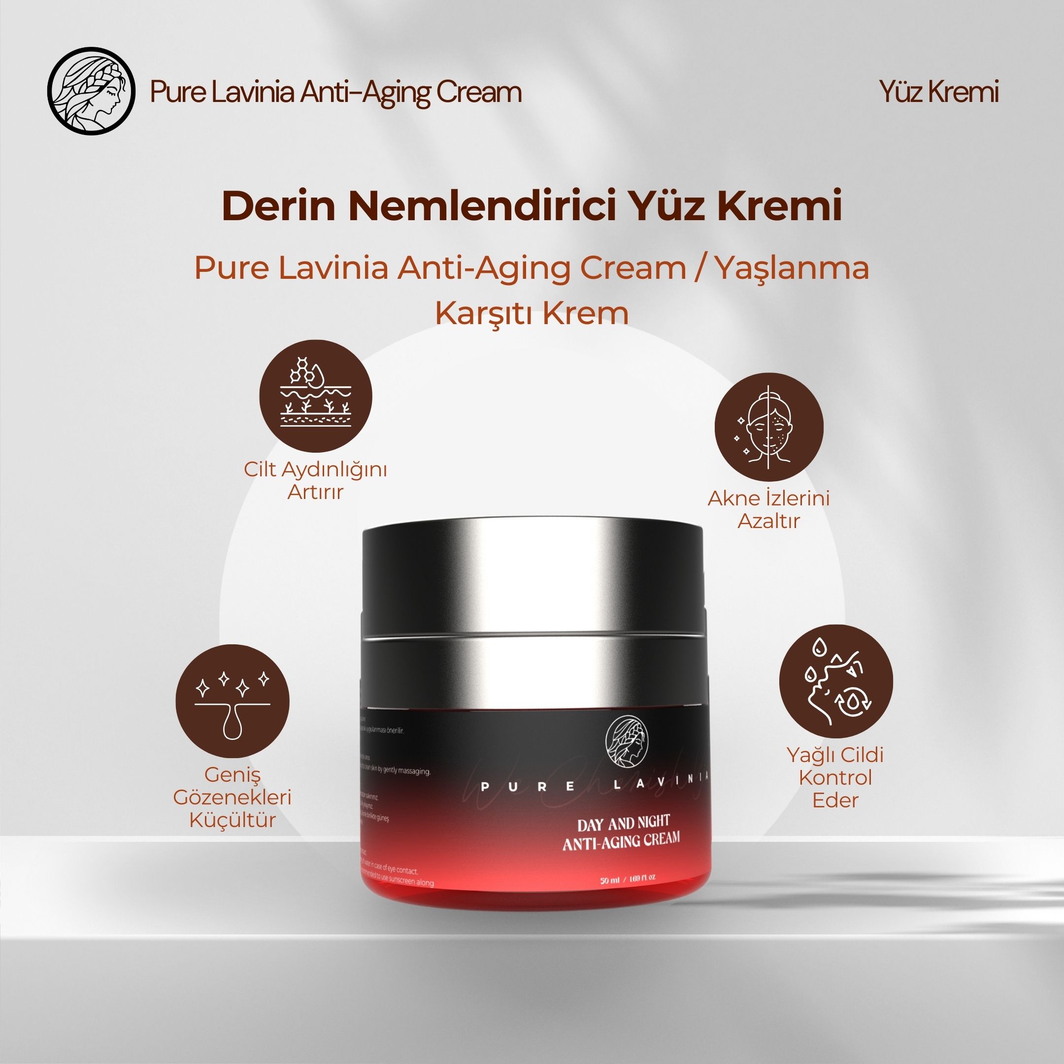 Pure Lavinia Anti-Aging Cream / Yaşlanma Karşıtı Krem 