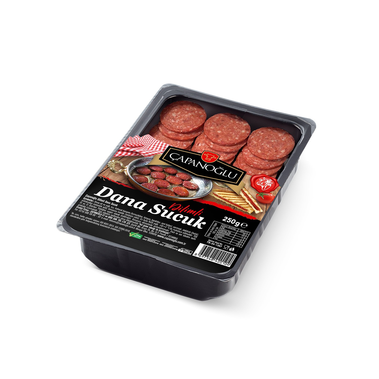 Dilimli Dana Sucuk - 250gr