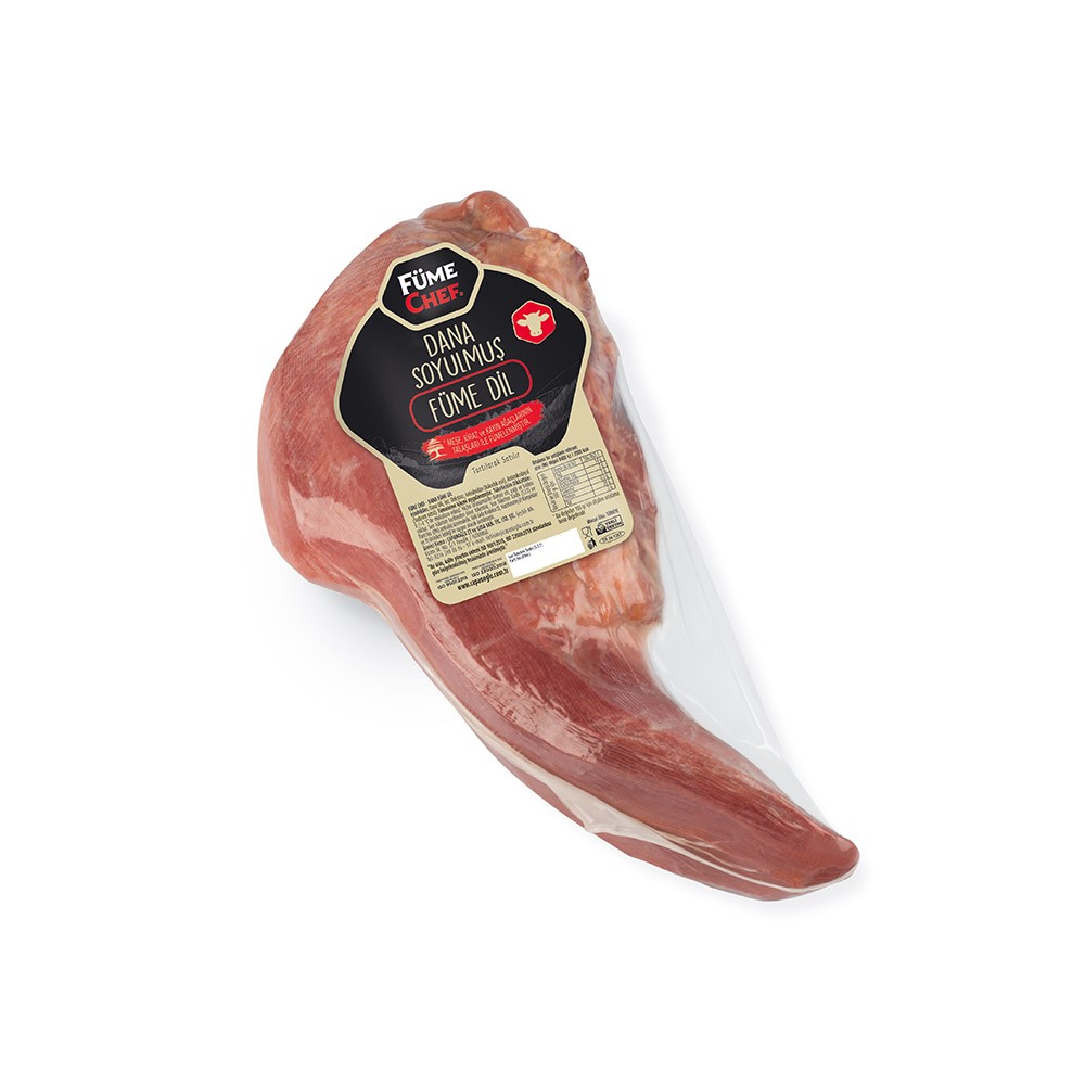 Soyulmuş Dana Füme Dil 1000-1300gr