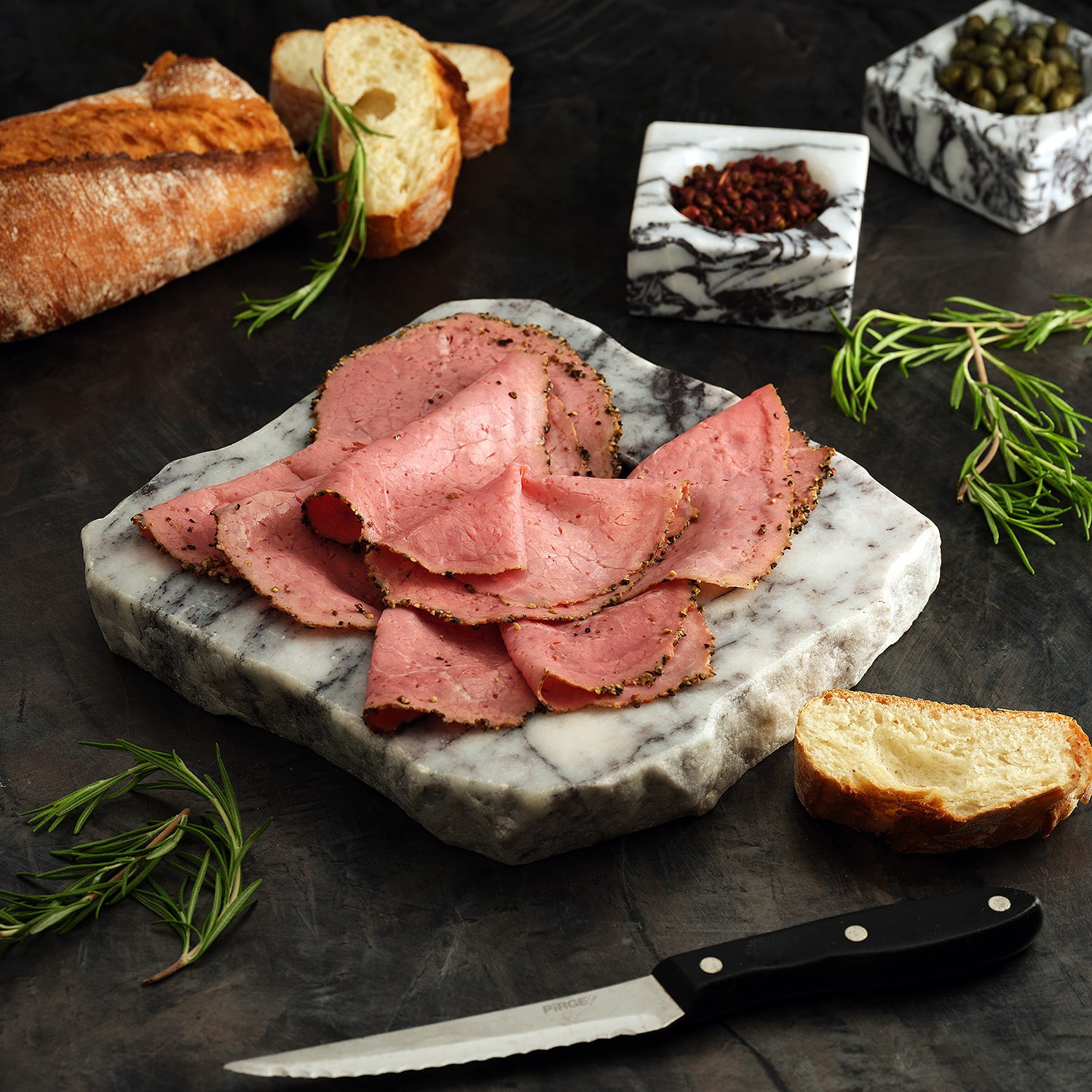 Dilim Dana Karabiberli Füme Roastbeef (Rozbif) - 100gr