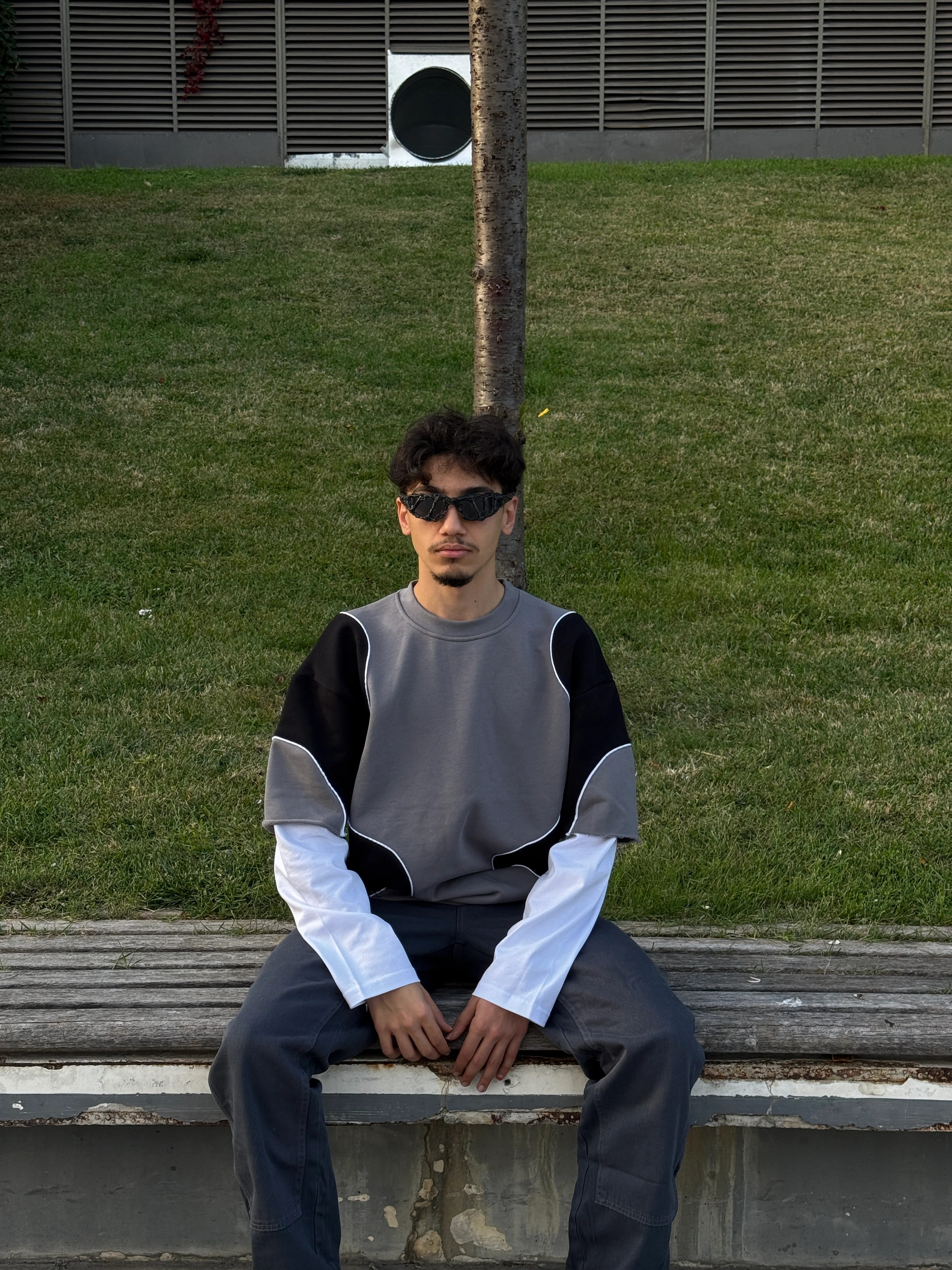 Colorblock Oversize Sweatshirt