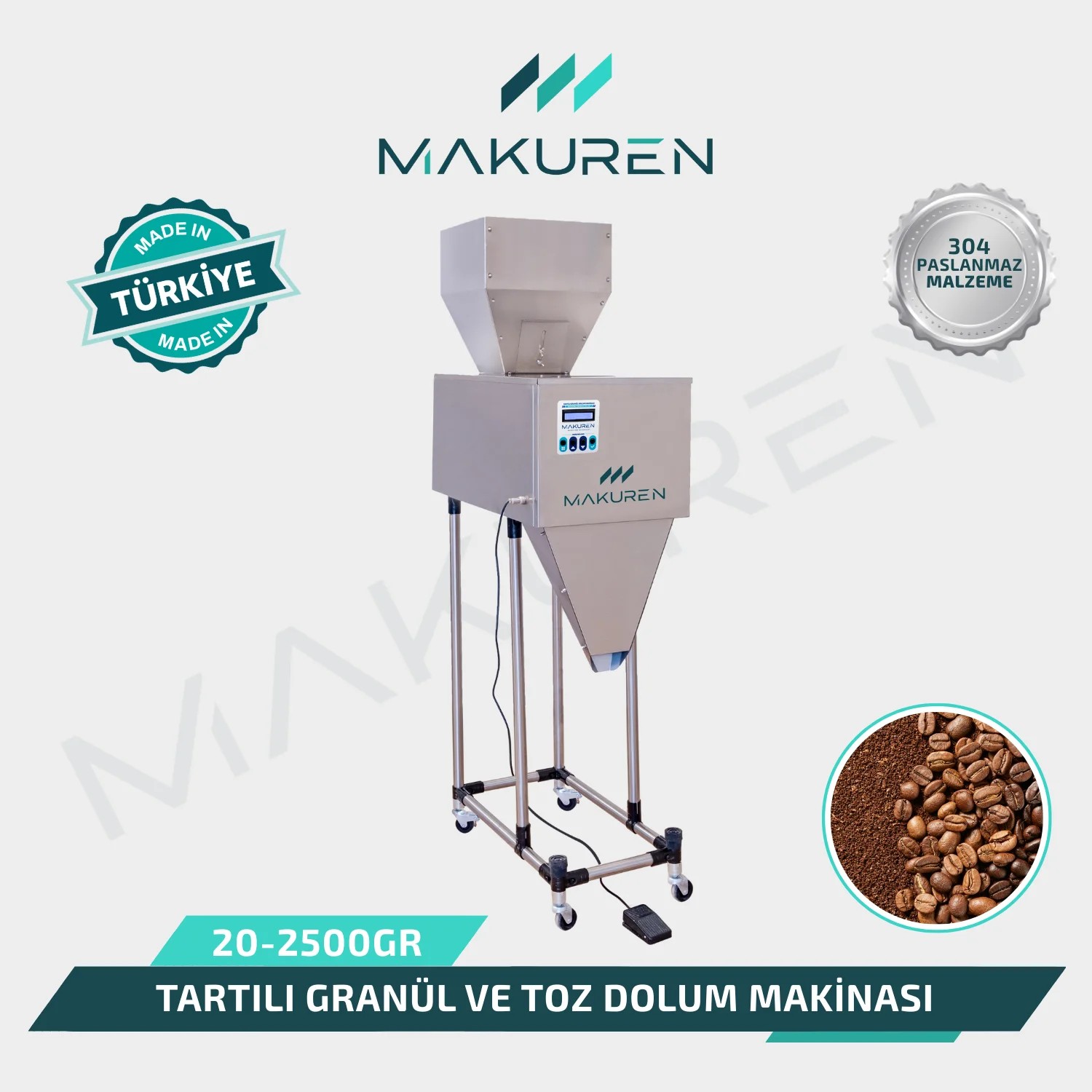 Tartılı Granül ve Toz Dolum Makinası