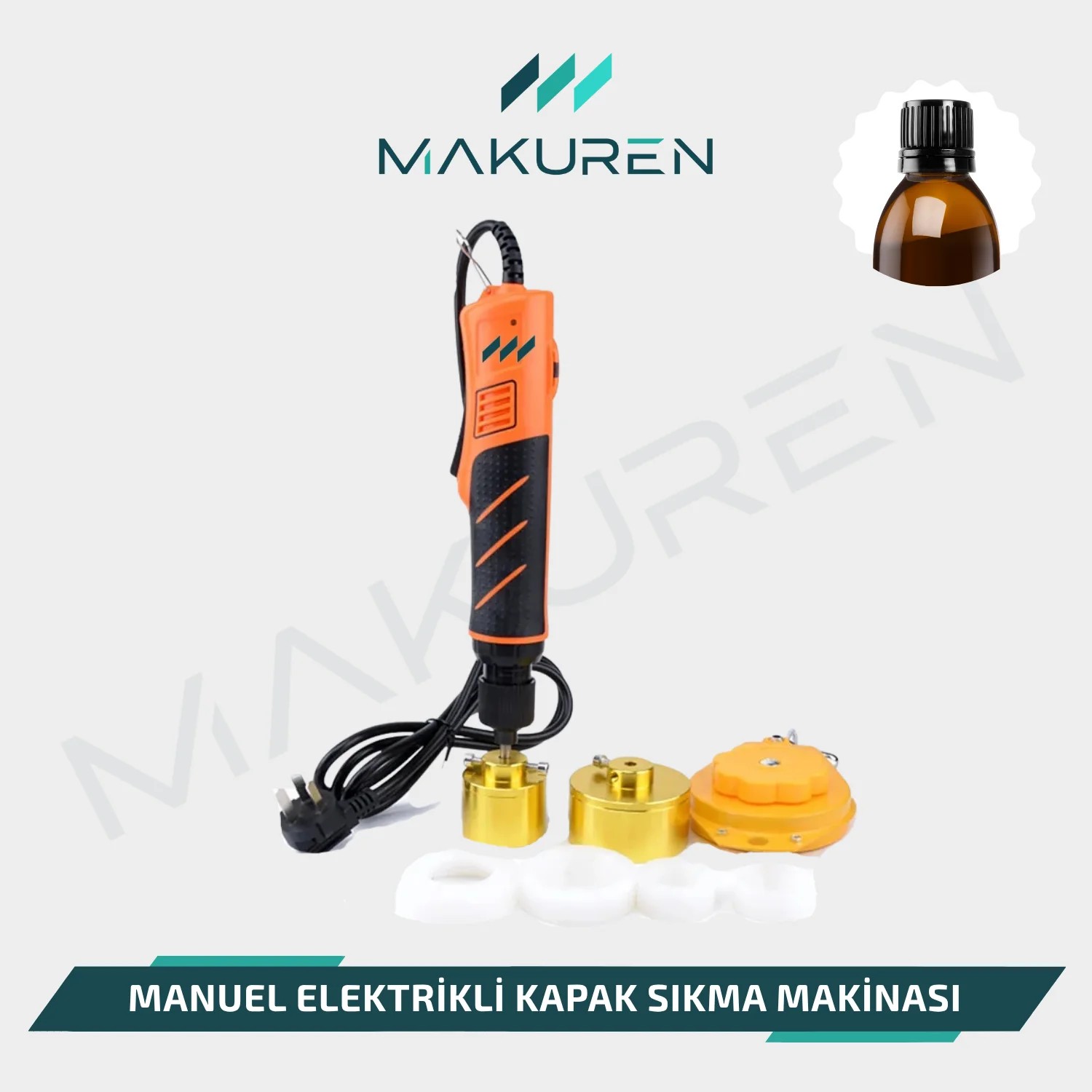 Manuel Elektrikli Kapak Sıkma Makinası