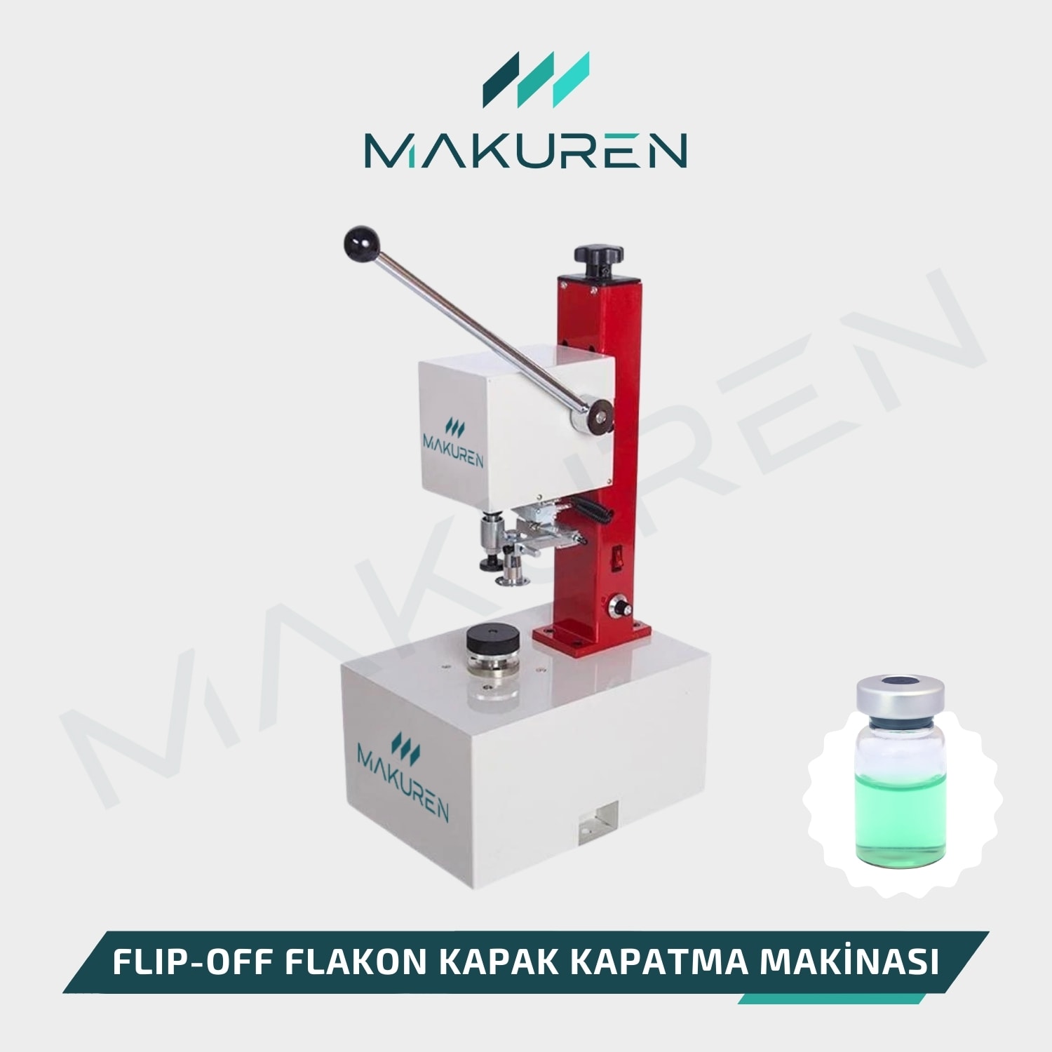 Alüminyum Flip off Flakon Kapatma Makinası