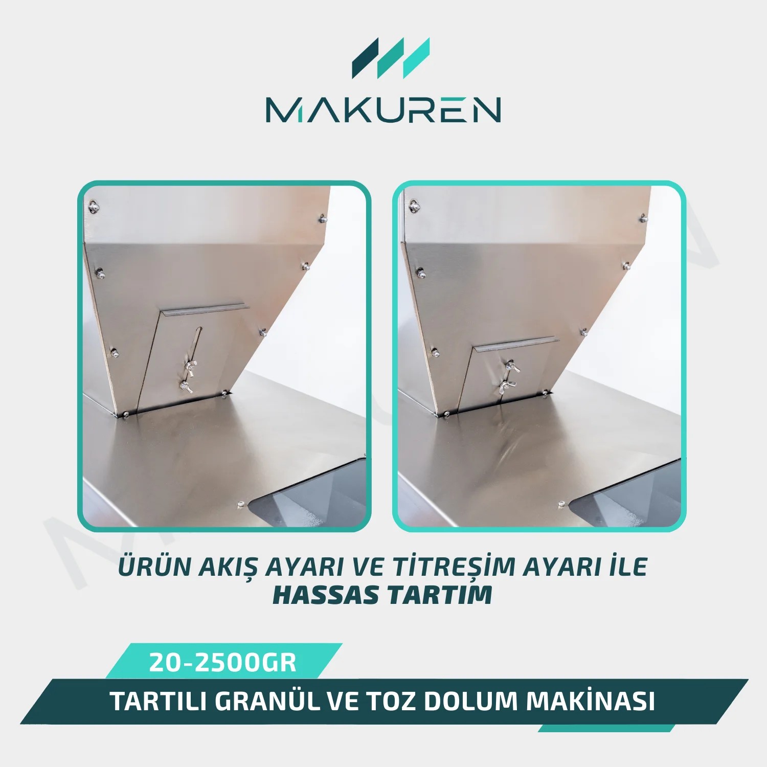 Tartılı Granül ve Toz Dolum Makinası