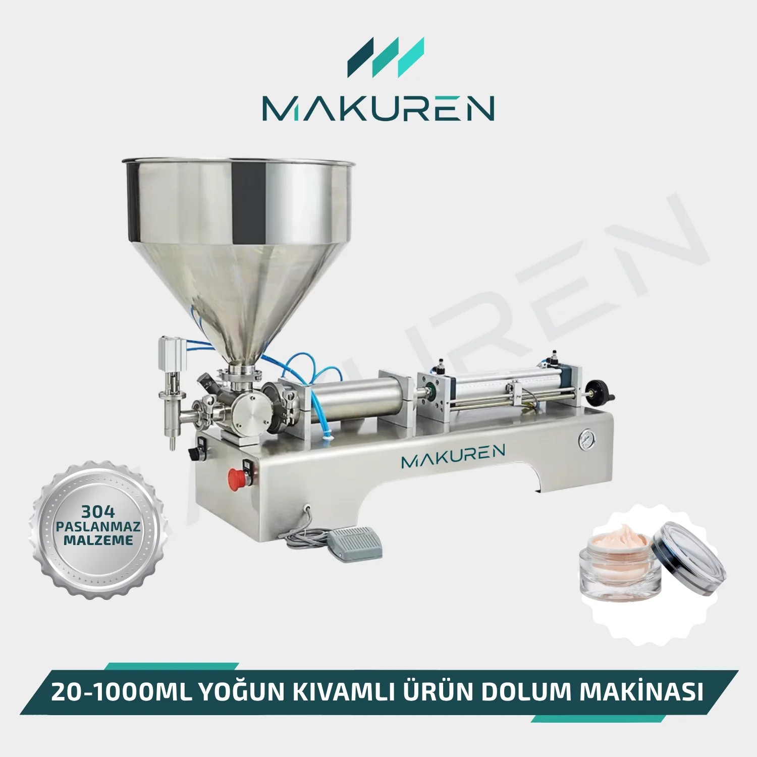 Yoğun Kıvamlı Ürün Dolum Makinası (50-1000 Ml)
