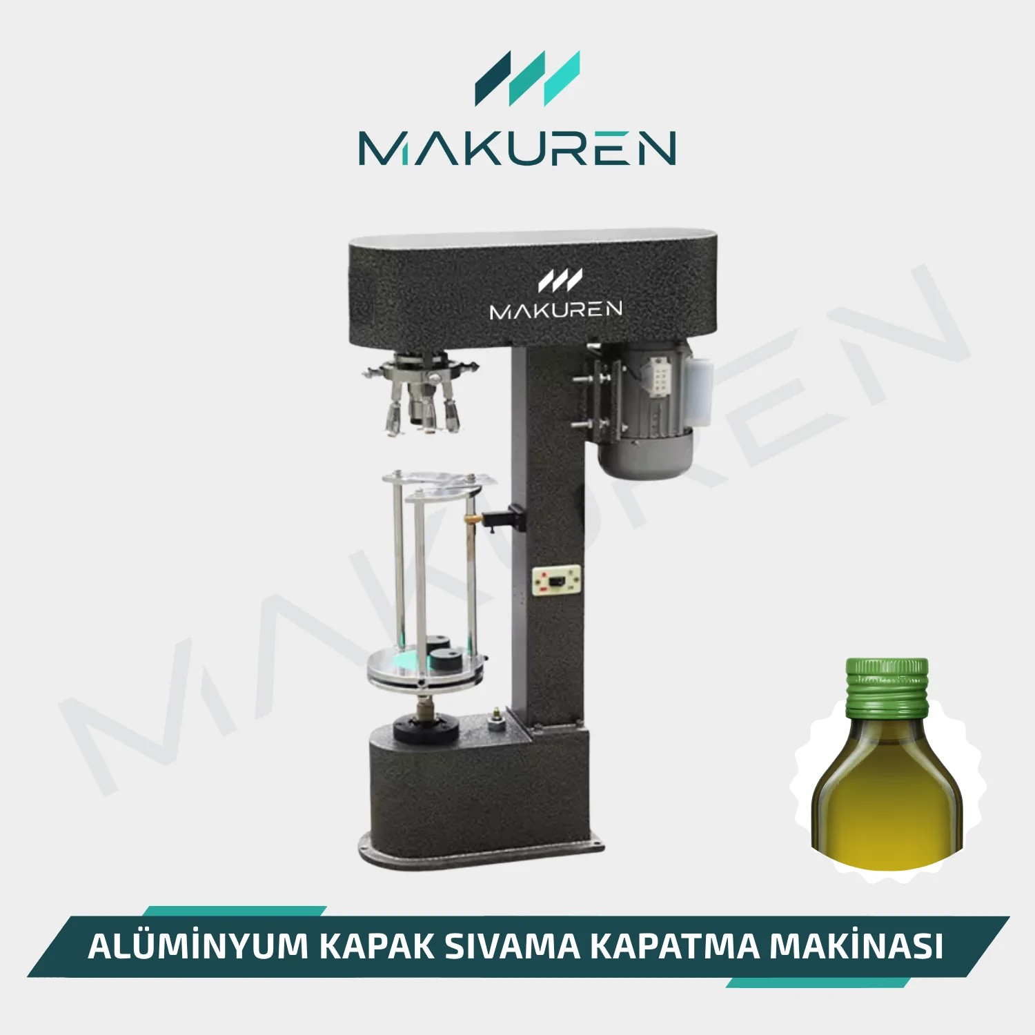 Alüminyum Kapak Sıvama Kapatma Makinası