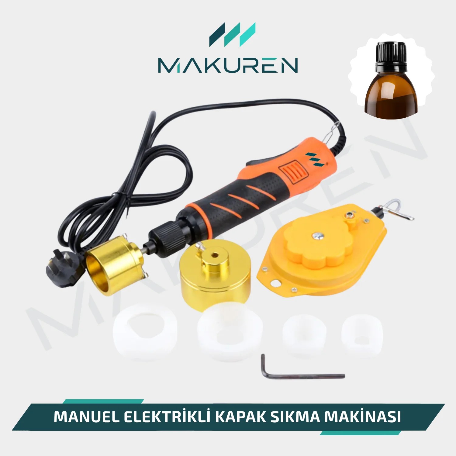 Manuel Elektrikli Kapak Sıkma Makinası