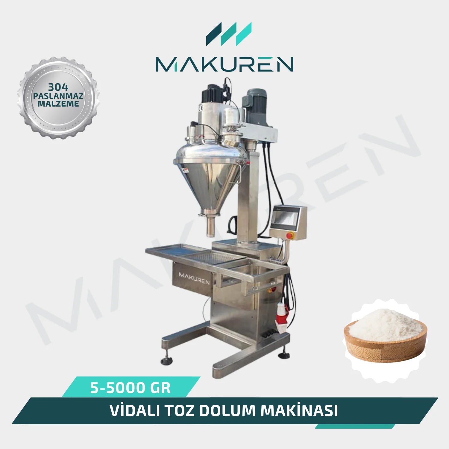 Vidalı Toz Dolum Makinası