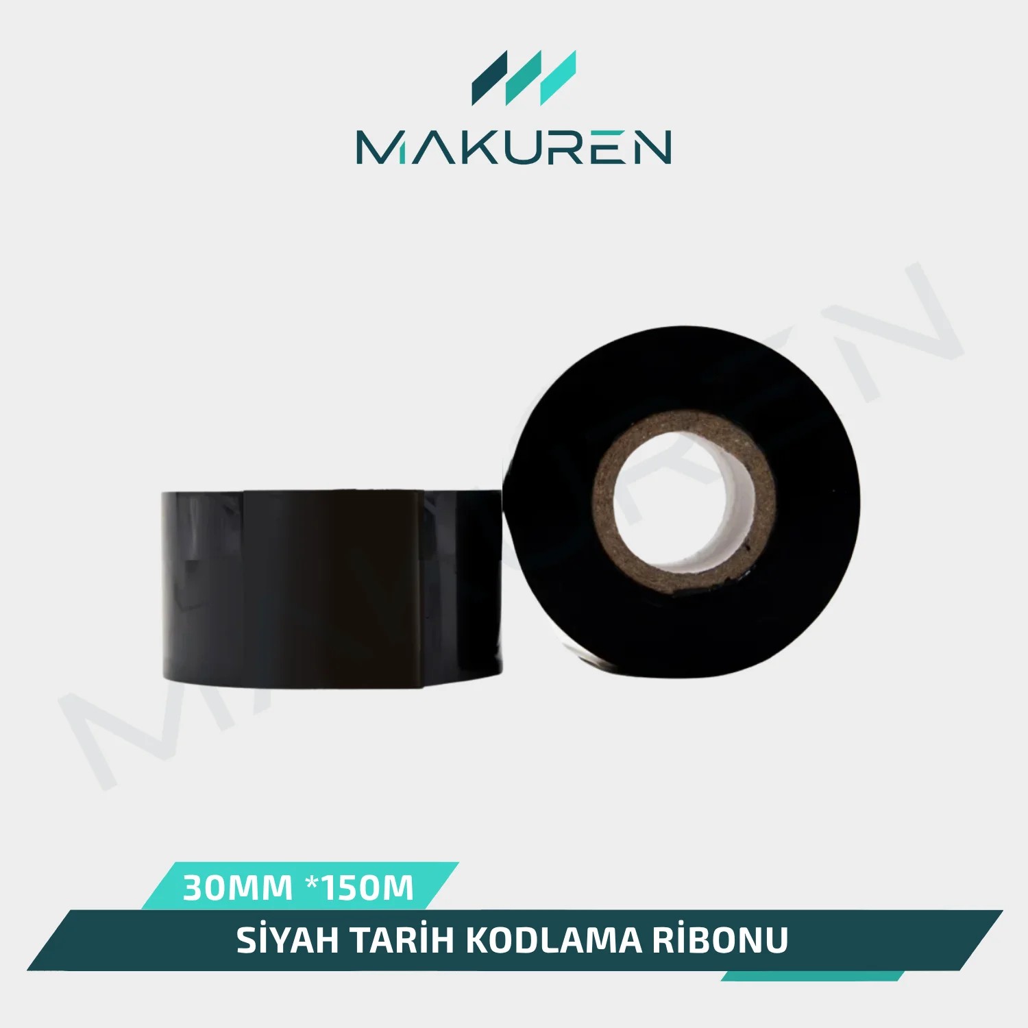 Siyah Tarih Kodlama Ribonu 30mm * 150M