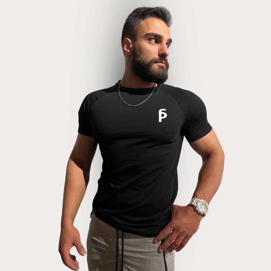 Sporcum Slim Fit T-Shirt - Galium Series - Black