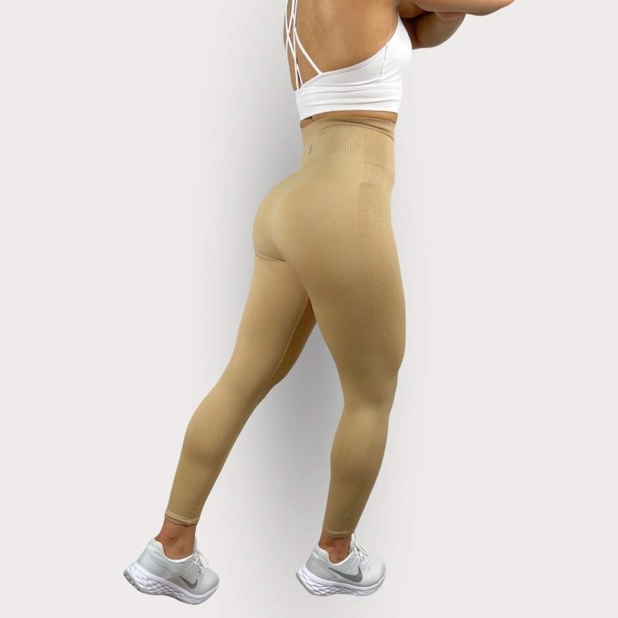 Sporcum Leggings senza Cuciture - Serie Lilium - Crema