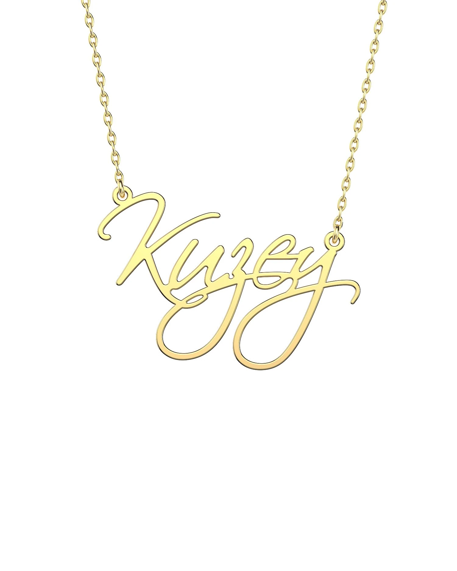 El Yazısı İsimli 14 Ayar Altın Kolye