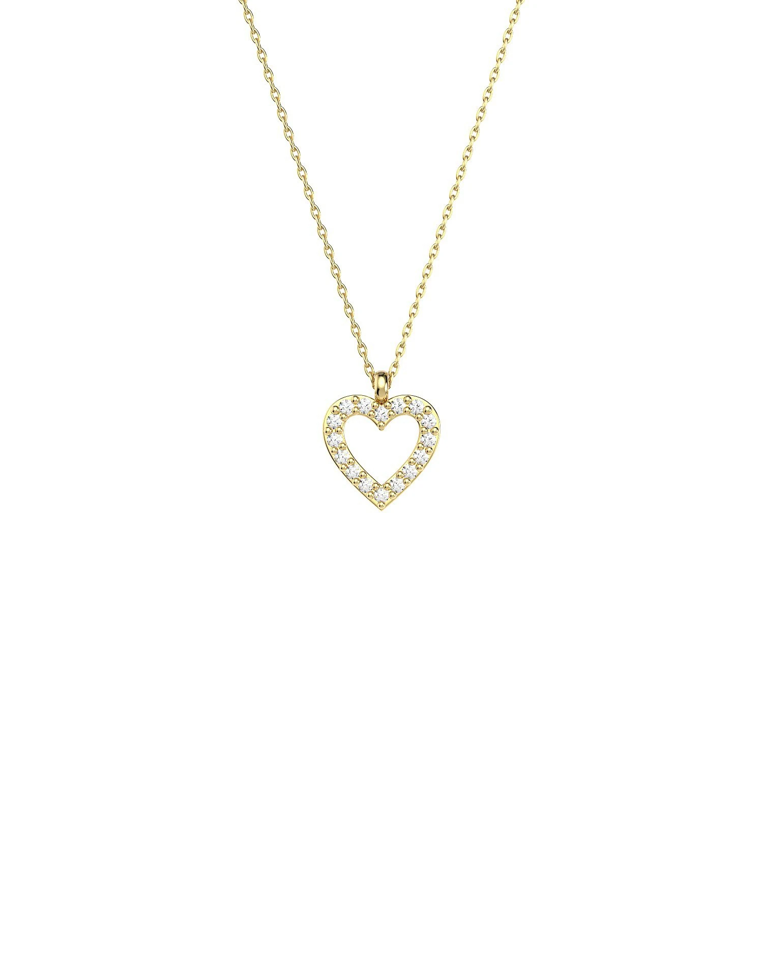 Küçük Kalp 14 Ayar Altın Kolye