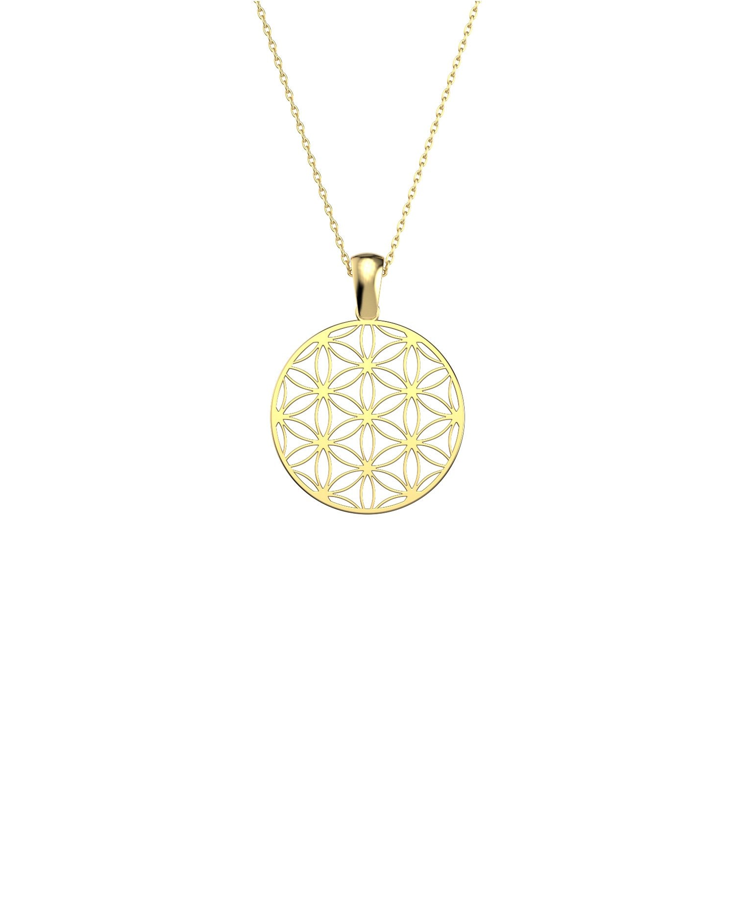 Yaşam Çiçeği 14 Ayar Altın Kolye
