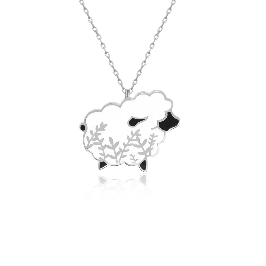 Enamel Kuzu Silver Necklace