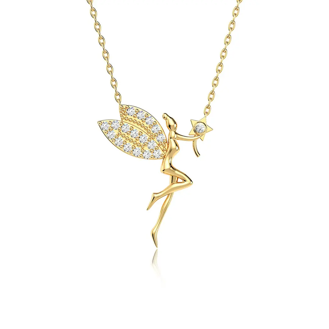 Small Peri Gold Plated Silver Necklace