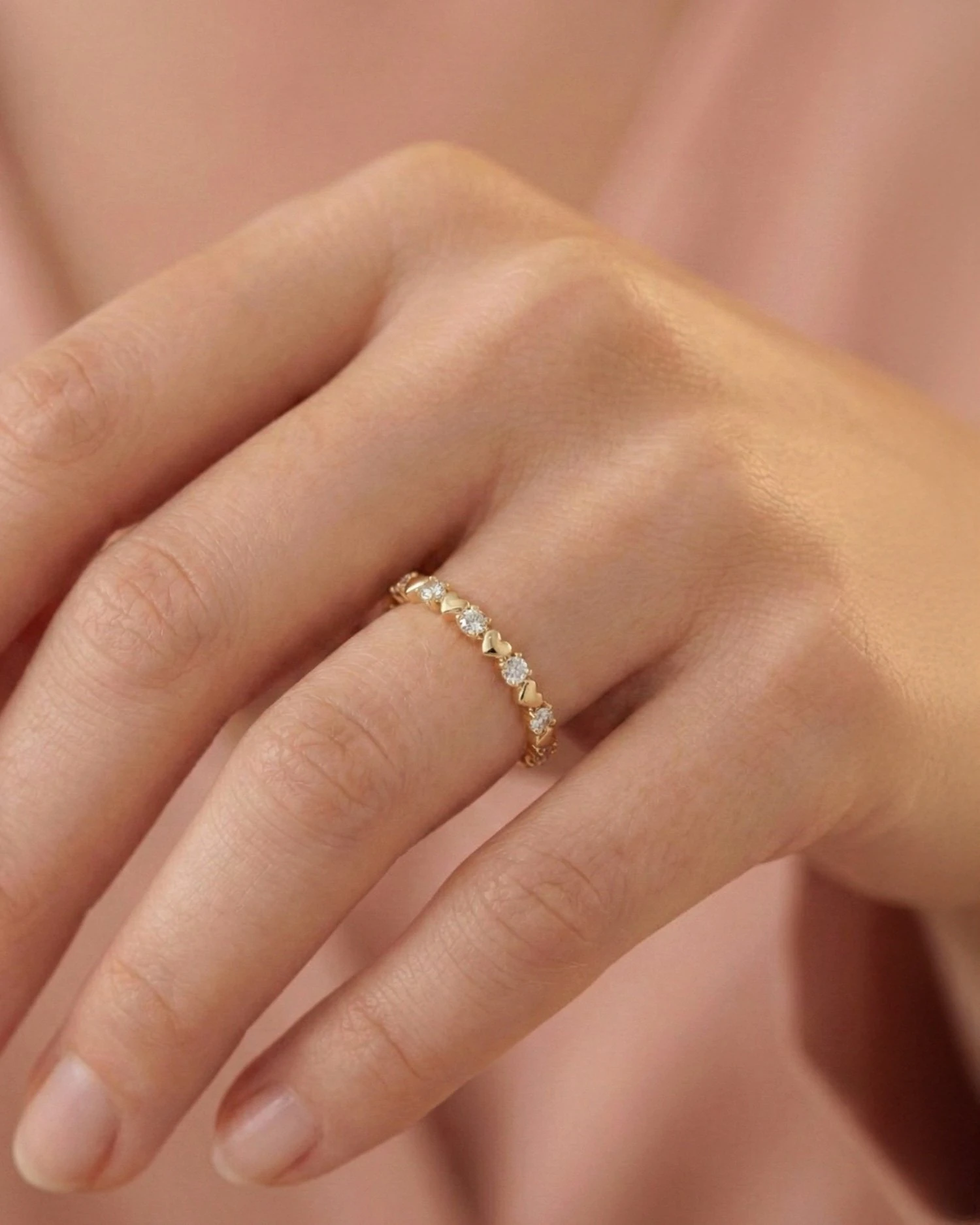 Kalbimin Aynası 14 Ayar Altın Yüzük