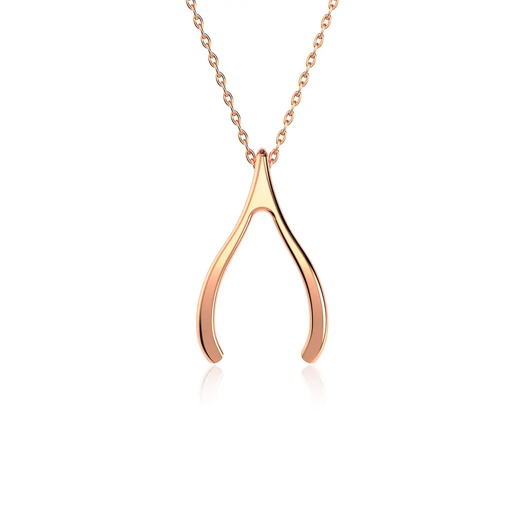 Lades Kemiği Aklımdasın Rose Silver Necklace