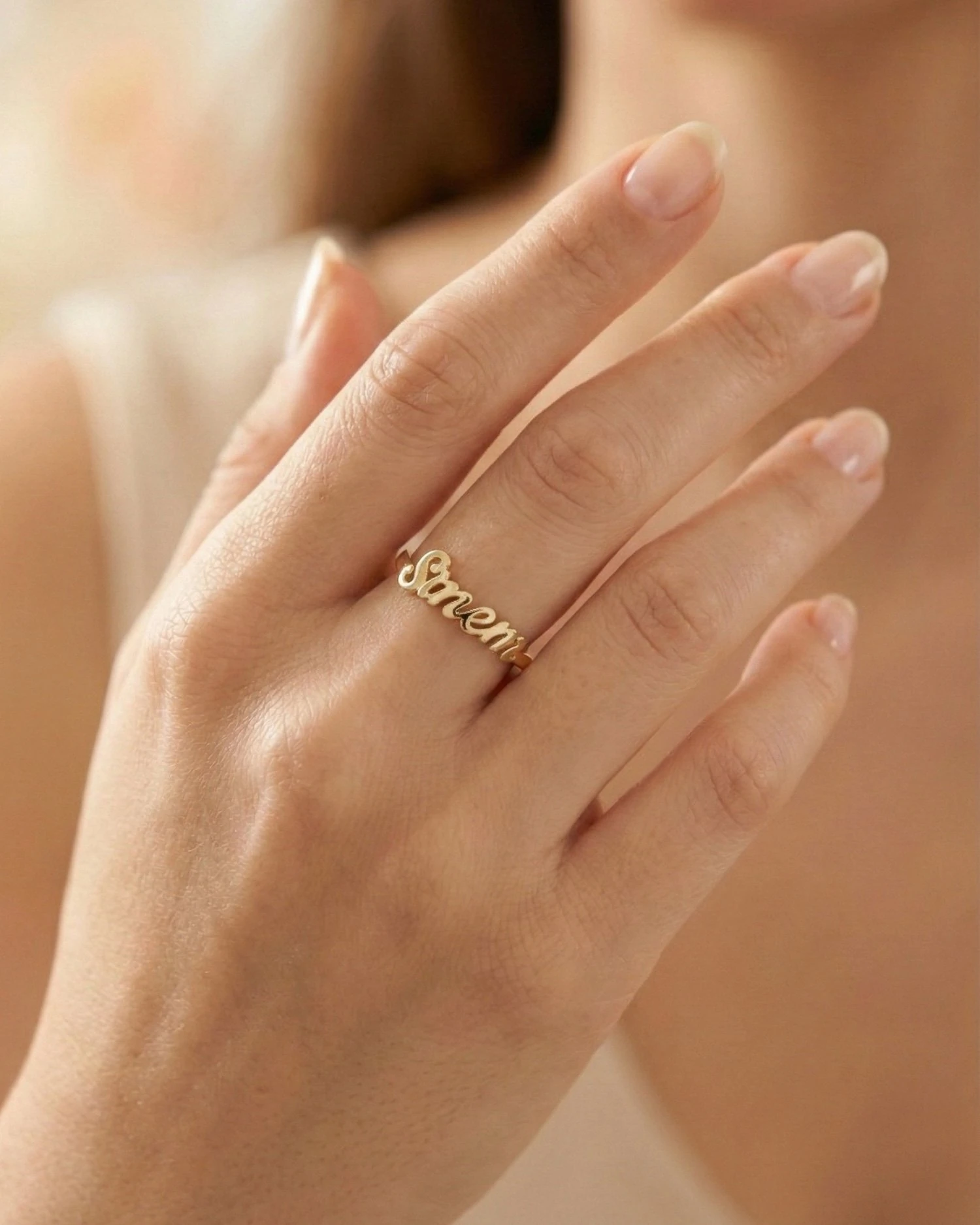 Çift İsimli 14 Ayar Tamtur Alyans Altın Yüzük