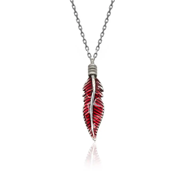 Red Tüy Silver Necklace