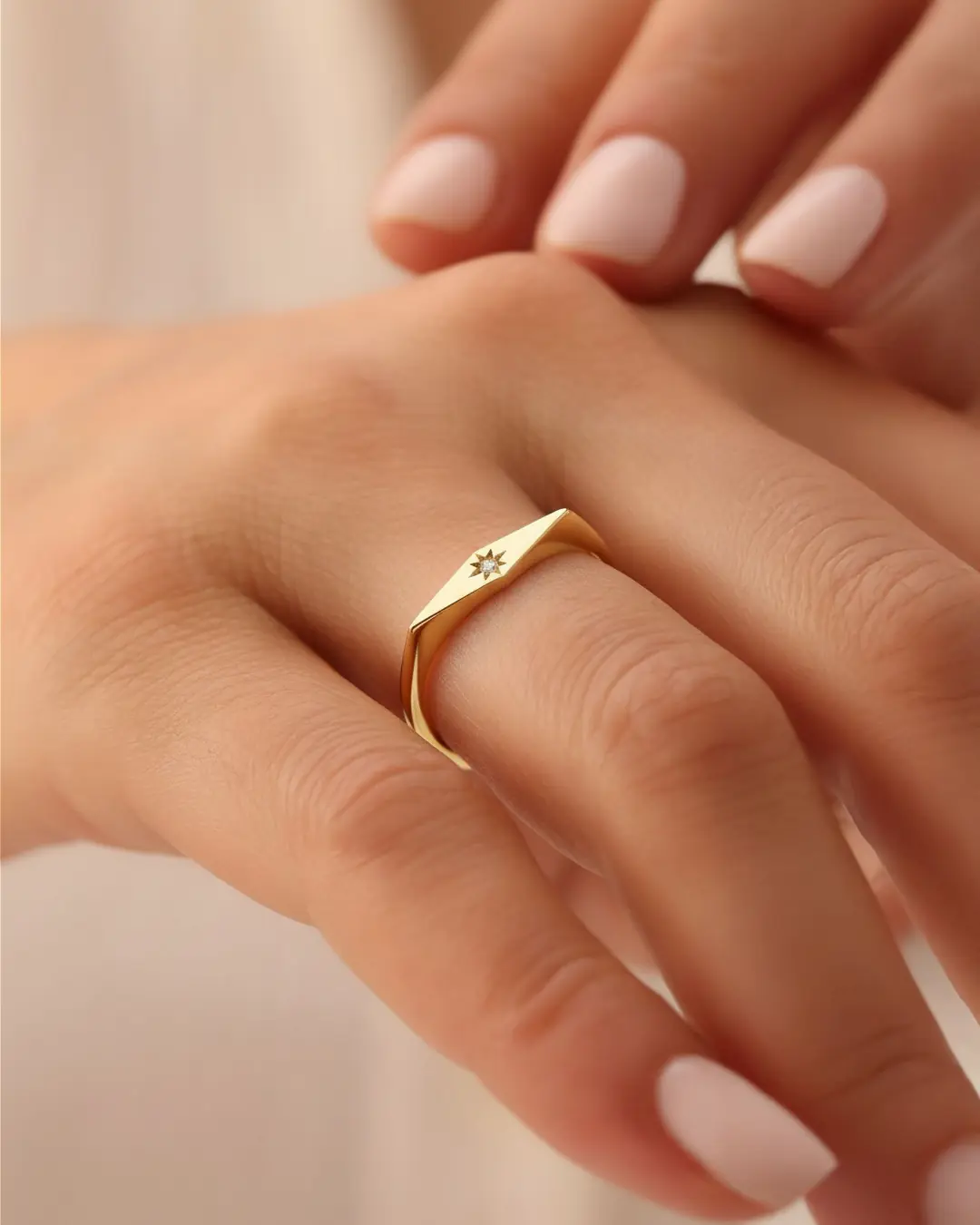 Kuzey Star 14 K Gold Ring
