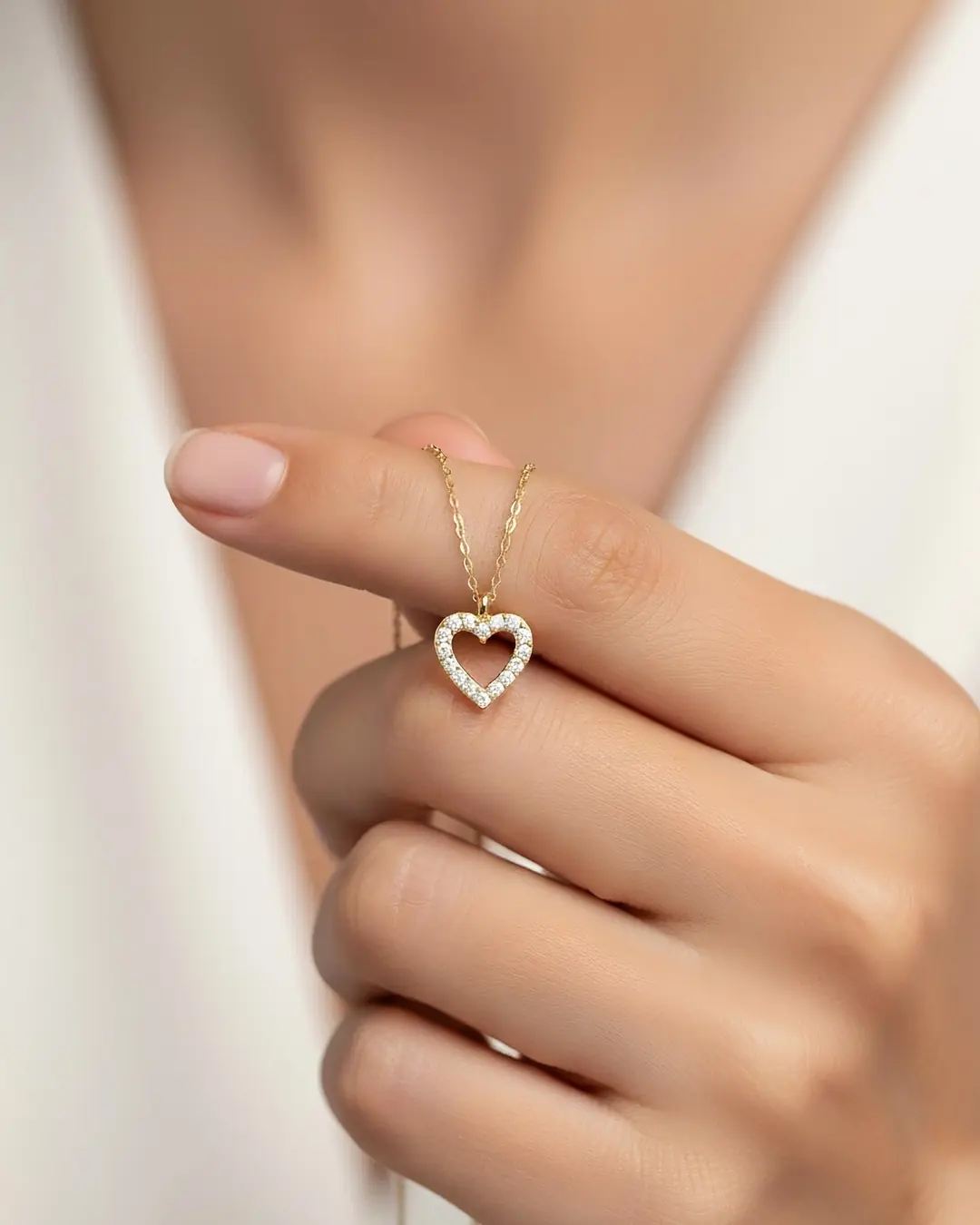 Small Heart 14 K Gold Necklace