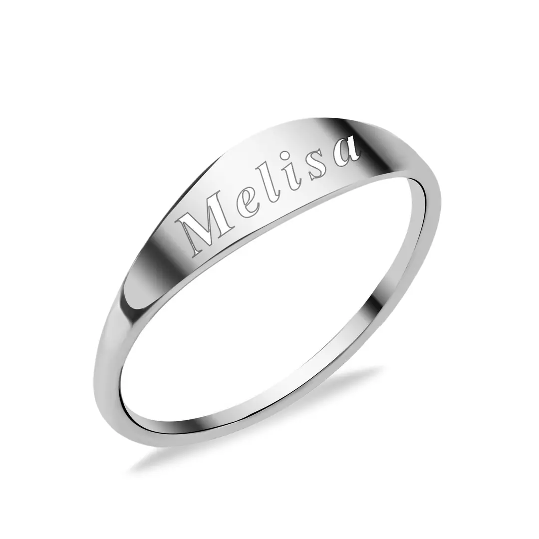 Personalized Silver Ring