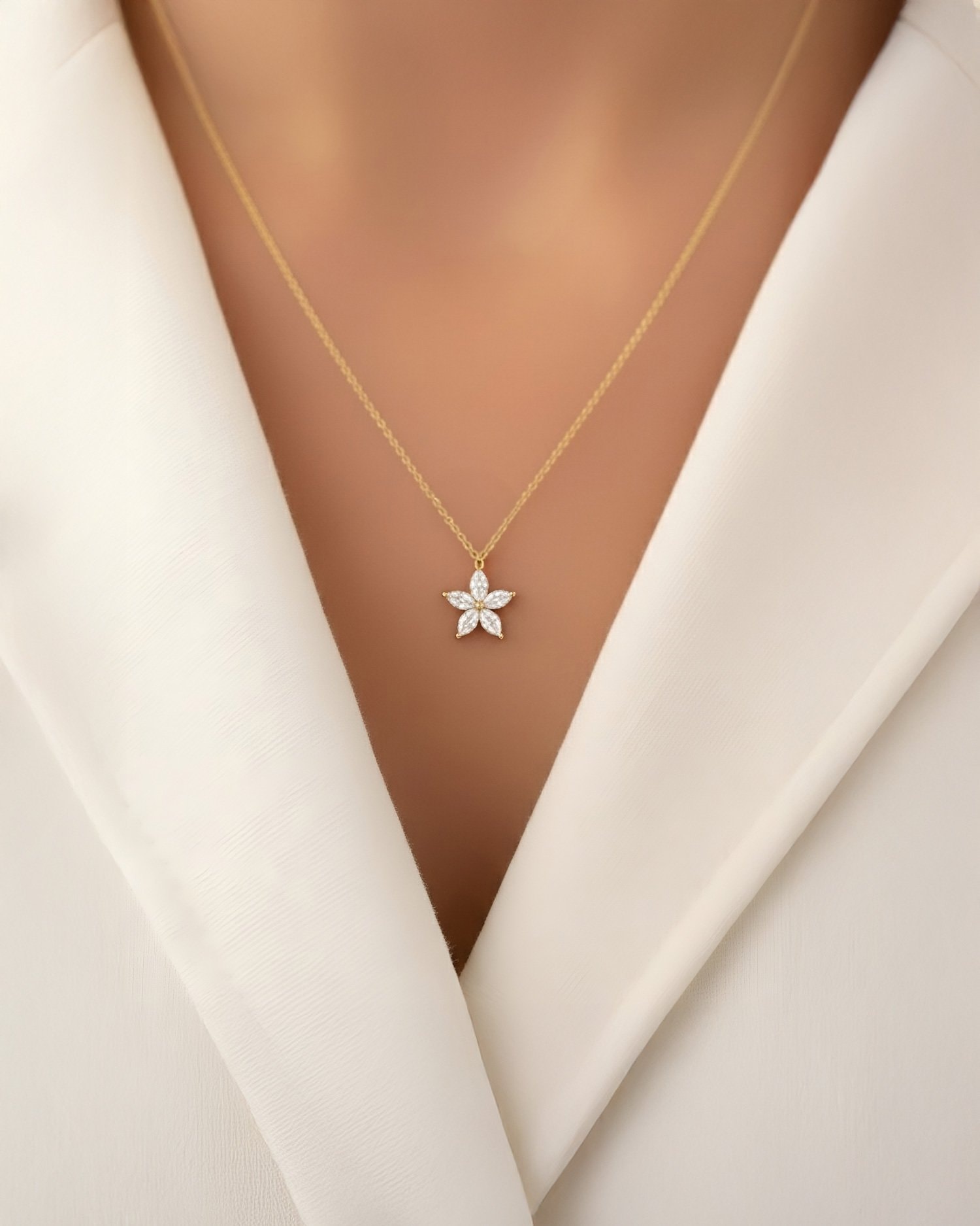 Yasemin Tohum 14 Ayar Altın Kolye