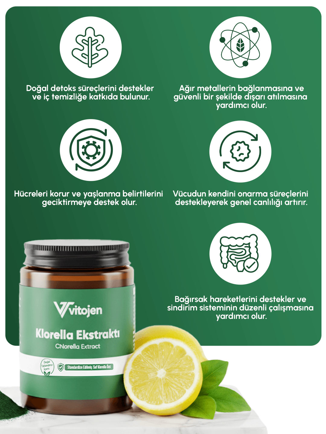 Vitojen Klorella Ekstraktı