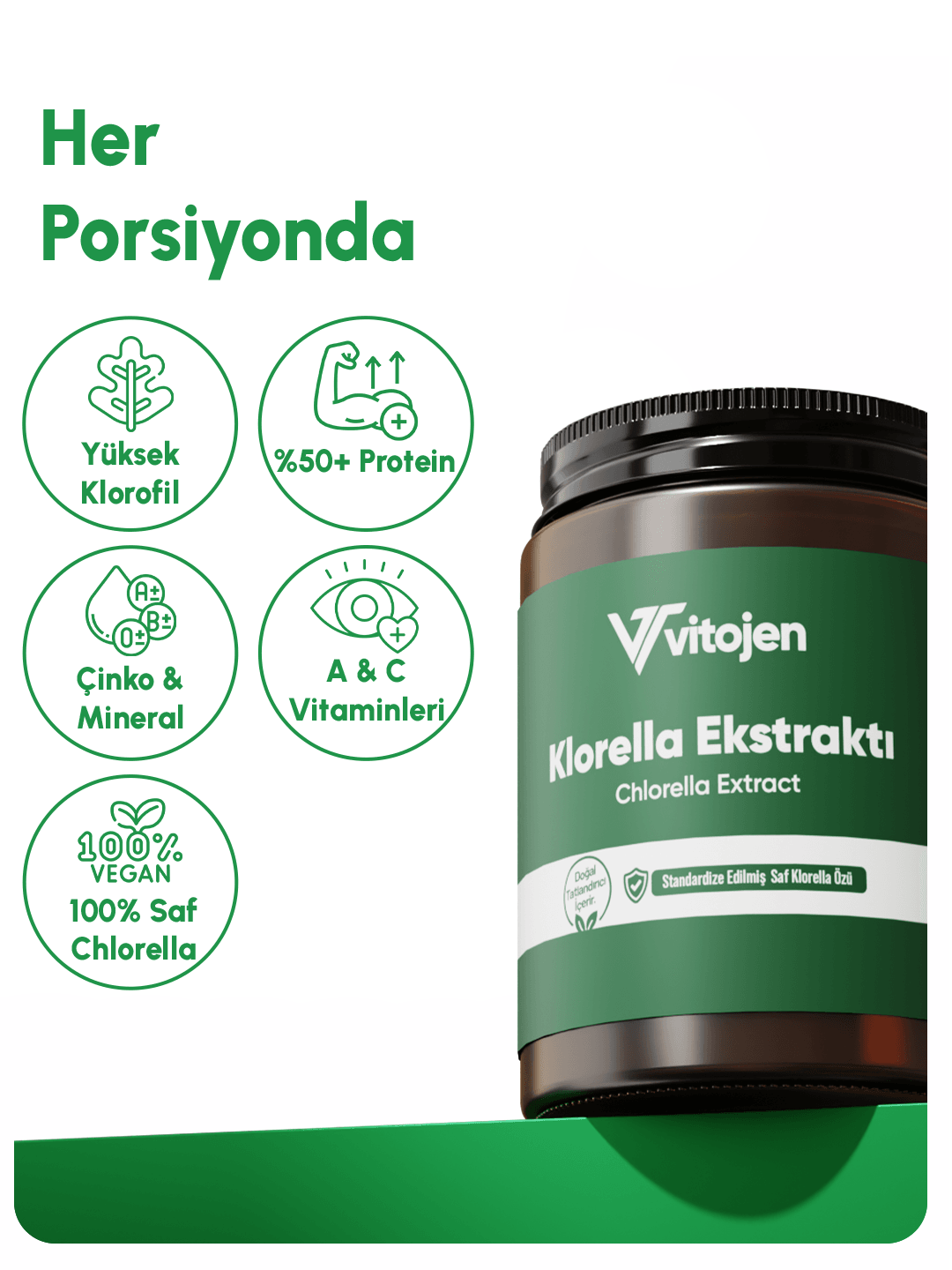 Vitojen Klorella Ekstraktı