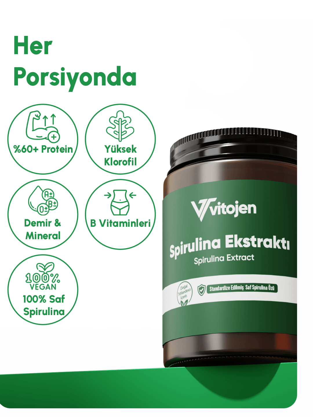 Vitojen Spirulina Ekstraktı