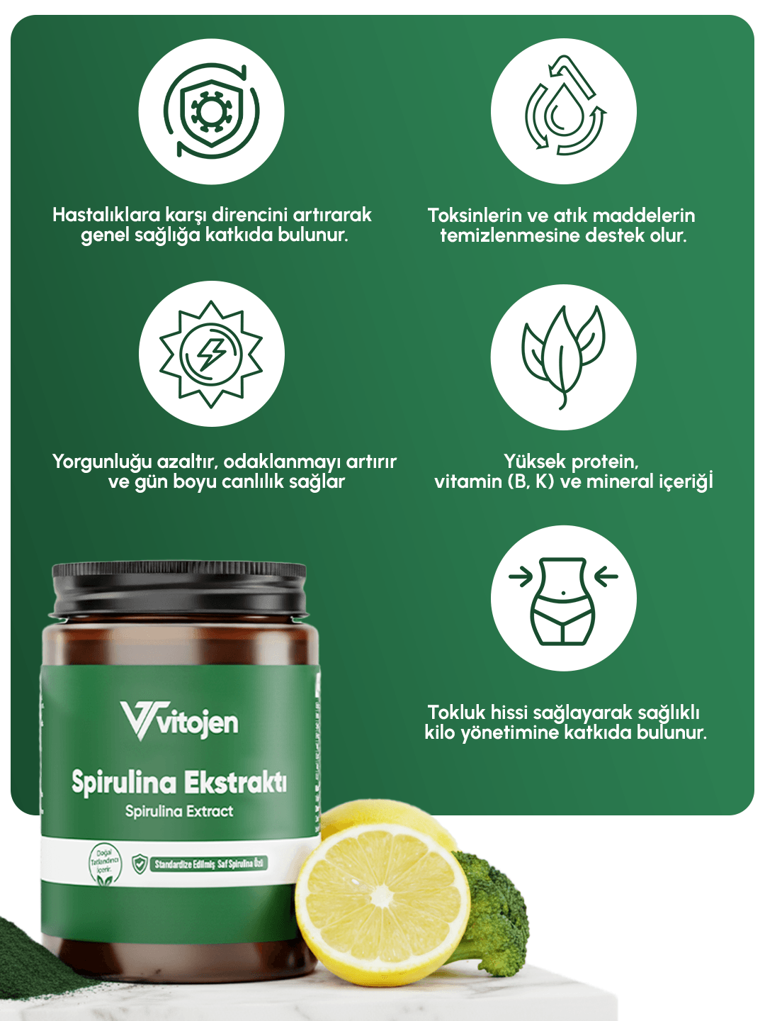 Vitojen Spirulina Ekstraktı