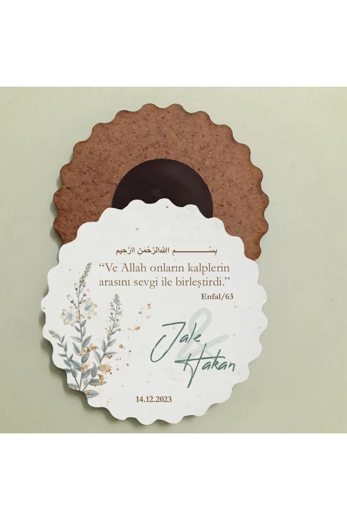 Kişiye Özel Nikah, Söz, Nişan, Düğün Hatıra Magnet Gelin