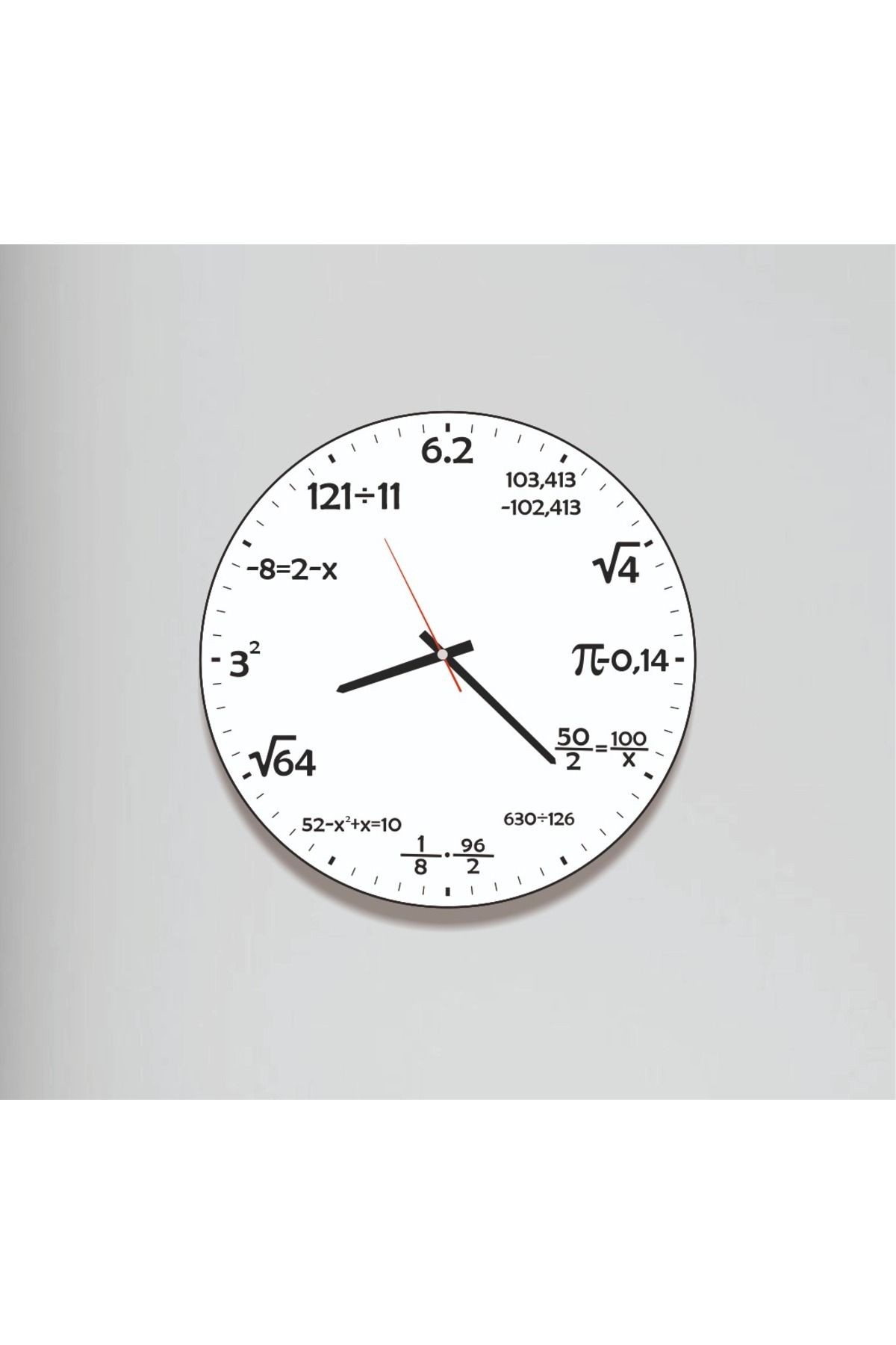 Metamatik Temalı Baskılı Duvar Saati 30x30 CM