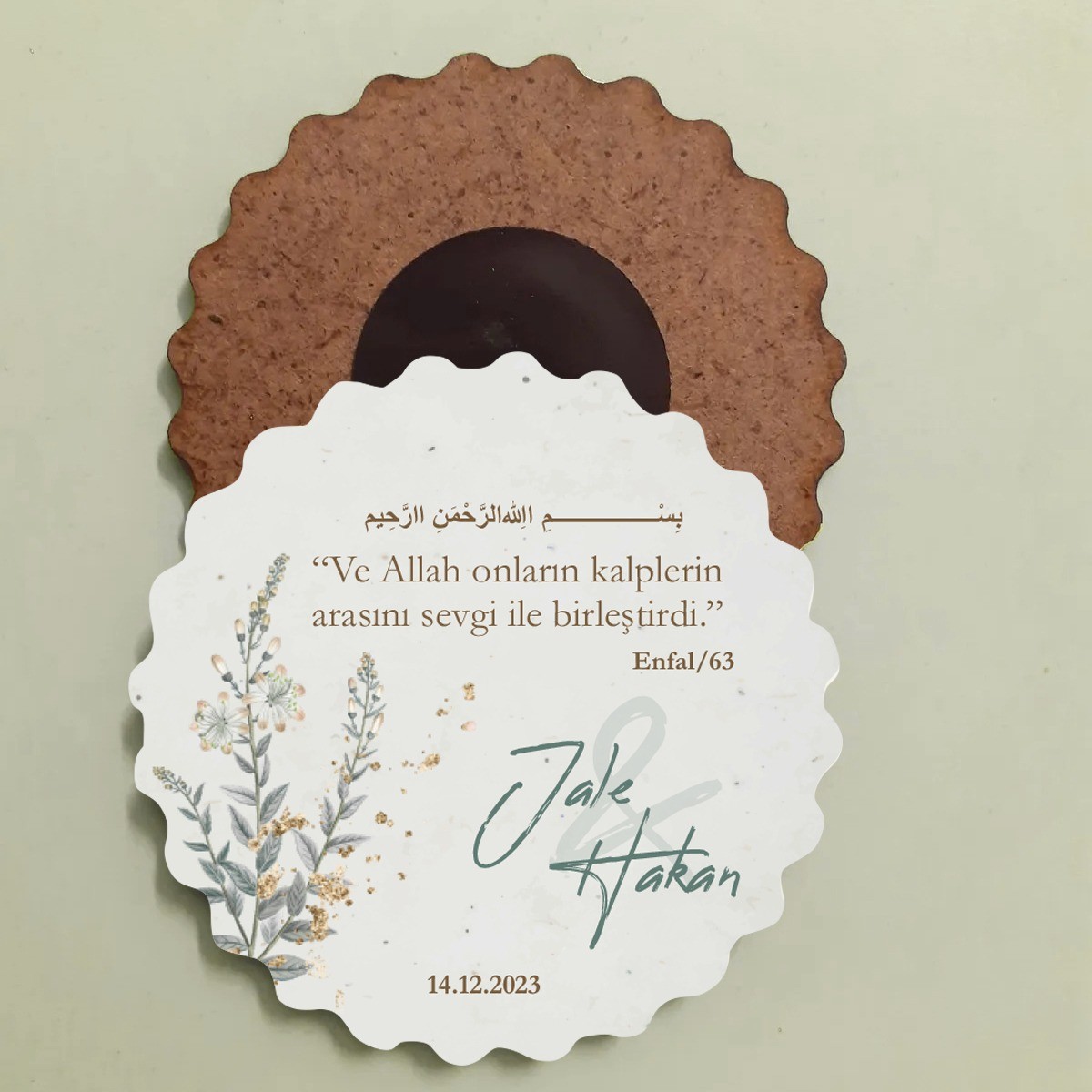 Kişiye Özel Söz, Nişan, Nikah Hediyelik Magnet