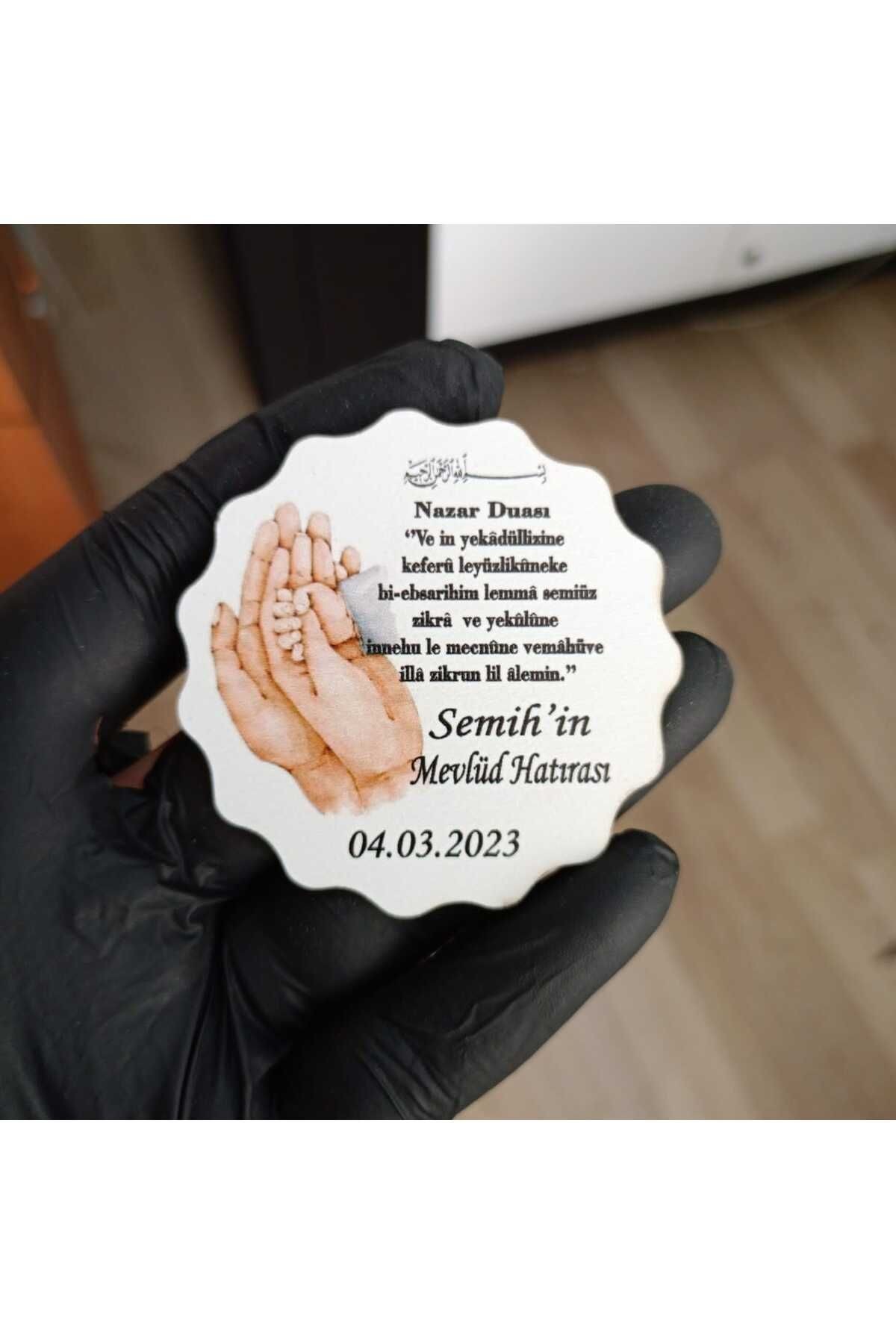 Kişiye Özel Magnet Bebek Şekeri Bebek Mevlüt Doğum Günü