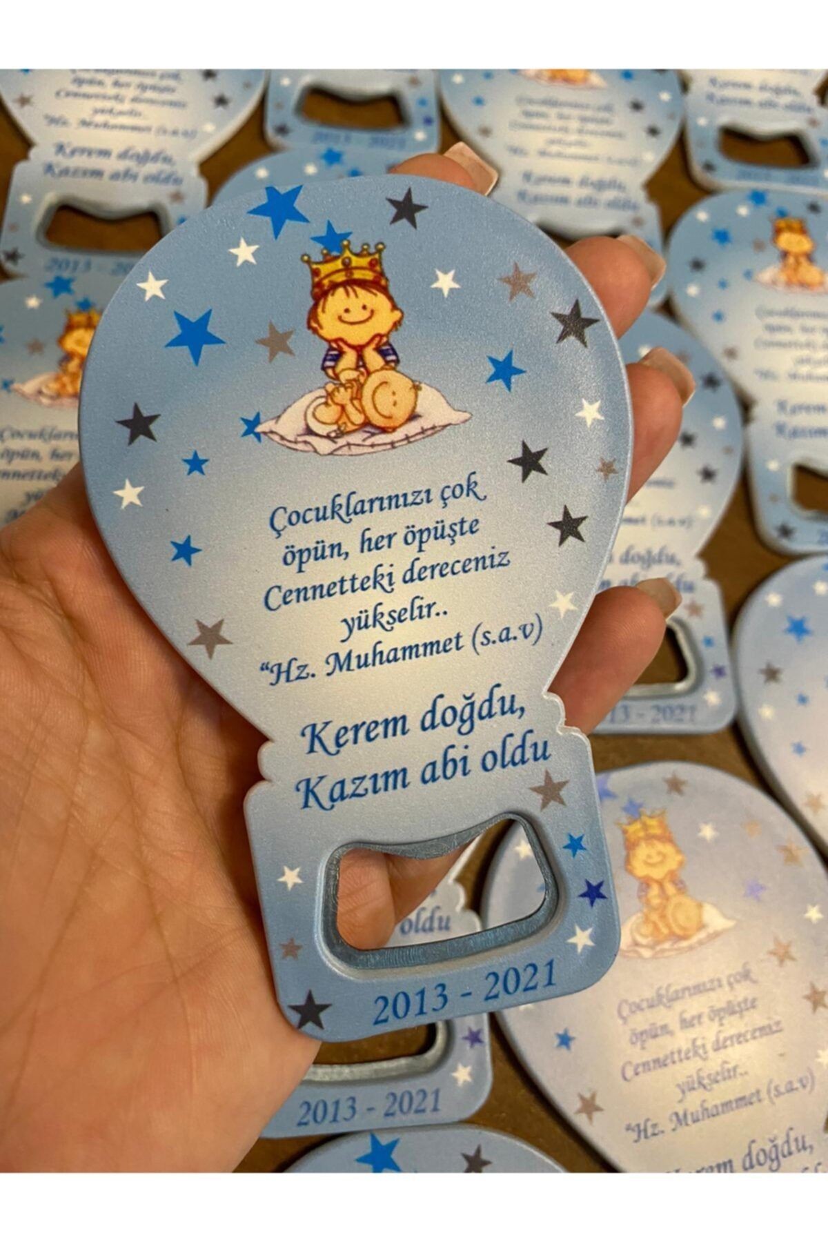 Kişiye Özel Doğumgünü Babyshower Magnet Açacak Düğün Nikah Nişan Hediyesi