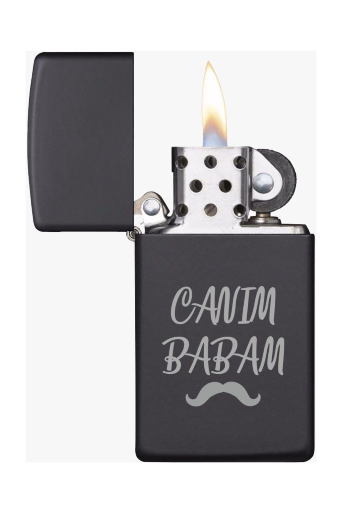 Canım Babam Yazılı Benzinli Zippo Çakmak