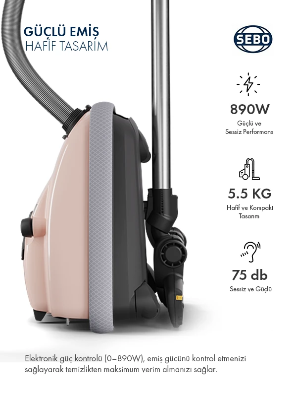 SEBO AIRBELT K1 CREAM ROSE