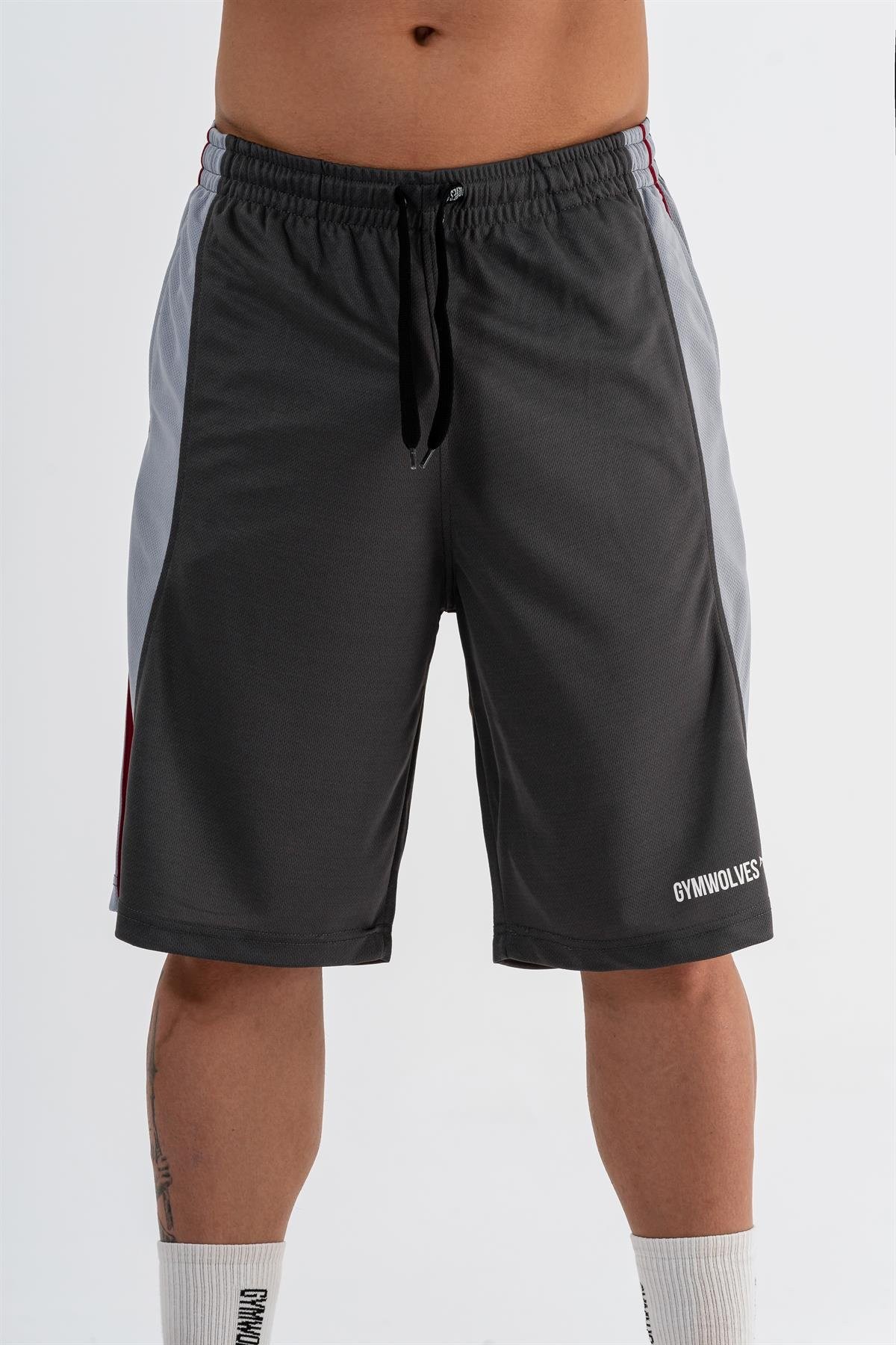 Gymwolves Erkek Basketbol Şort | Dark Grey | Spor Şort |