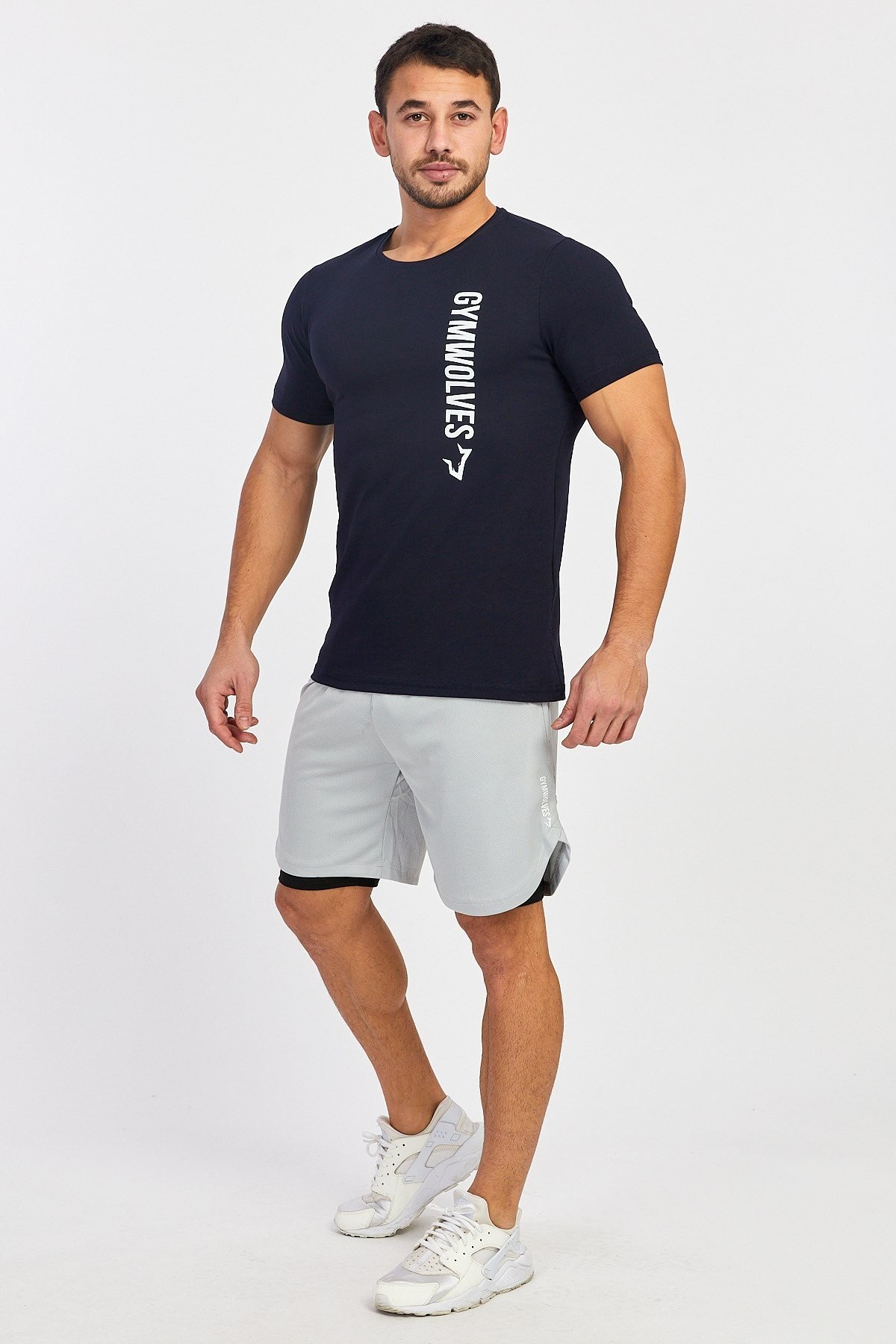 Gymwolves Spor Erkek T-Shirt | Lacivert | Erkek T-shirt | Workout Tanktop |